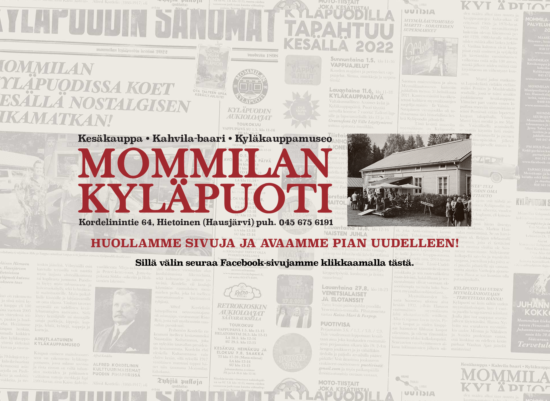 Skärmdump för mommilankylapuoti.fi