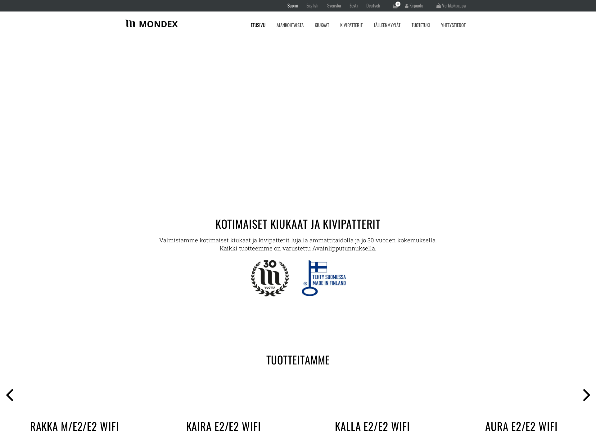 Screenshot for mondex.fi