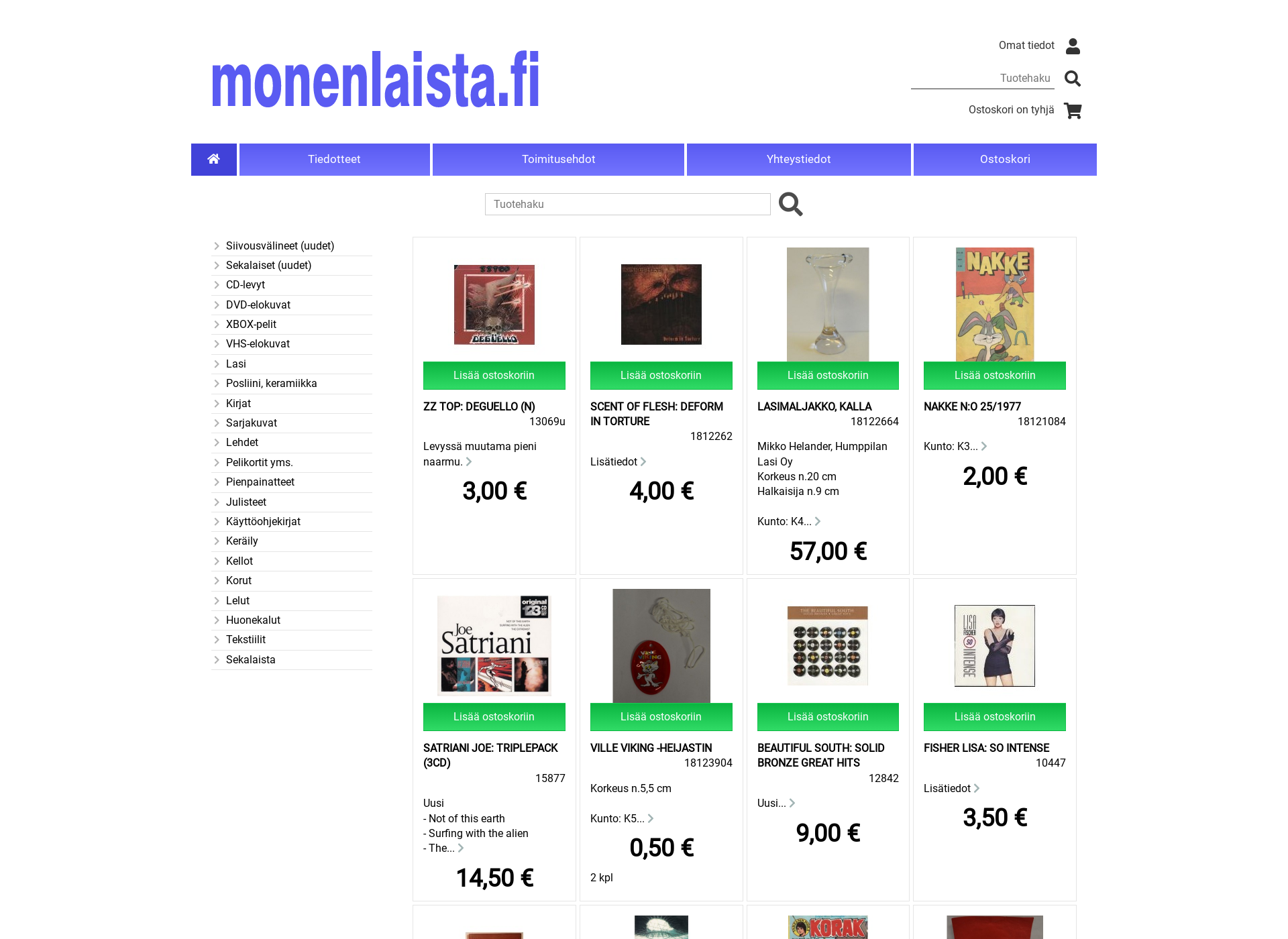 Screenshot for monenlaista.fi