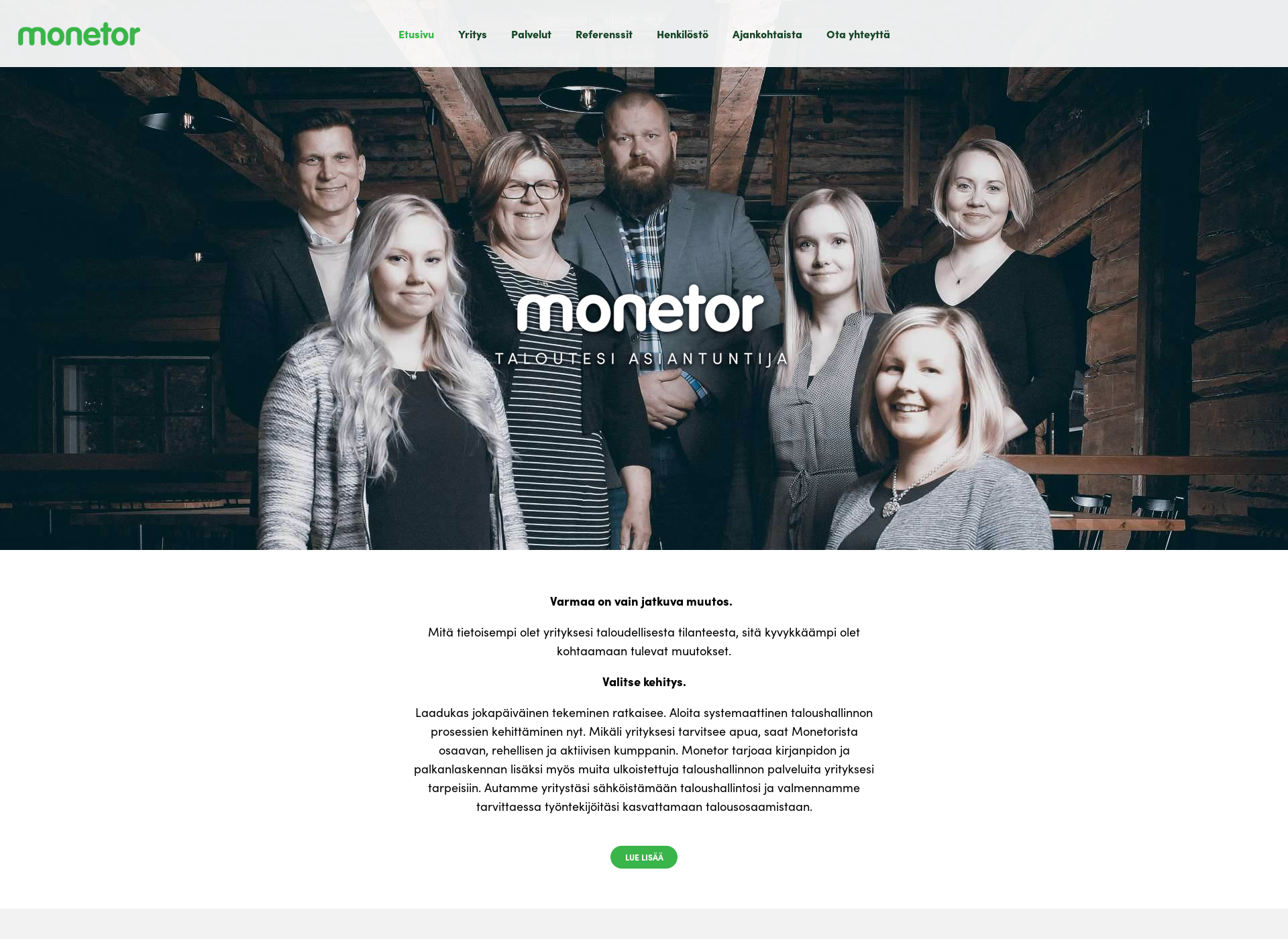 Skärmdump för monetor.fi