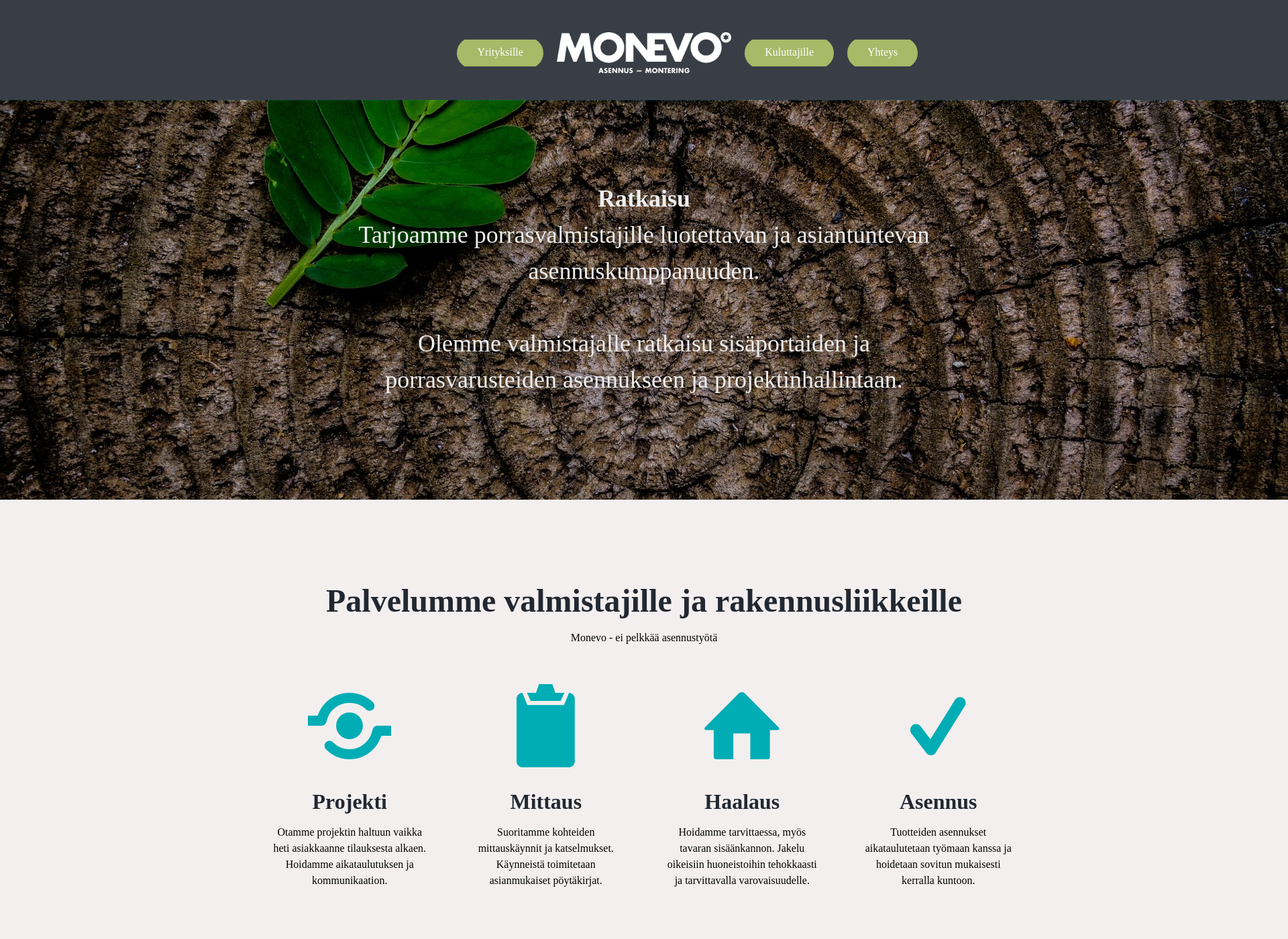 Screenshot for monevo.fi