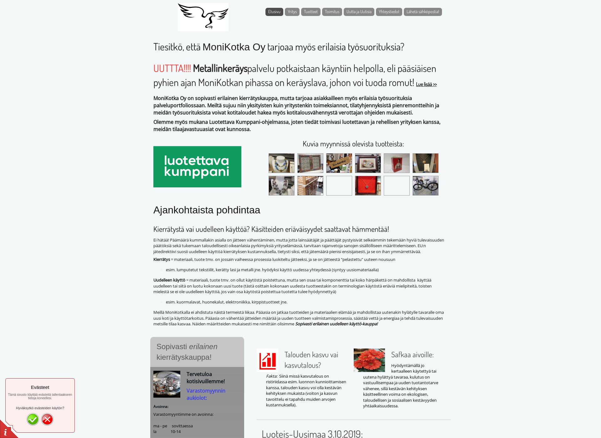Screenshot for monikotka.fi