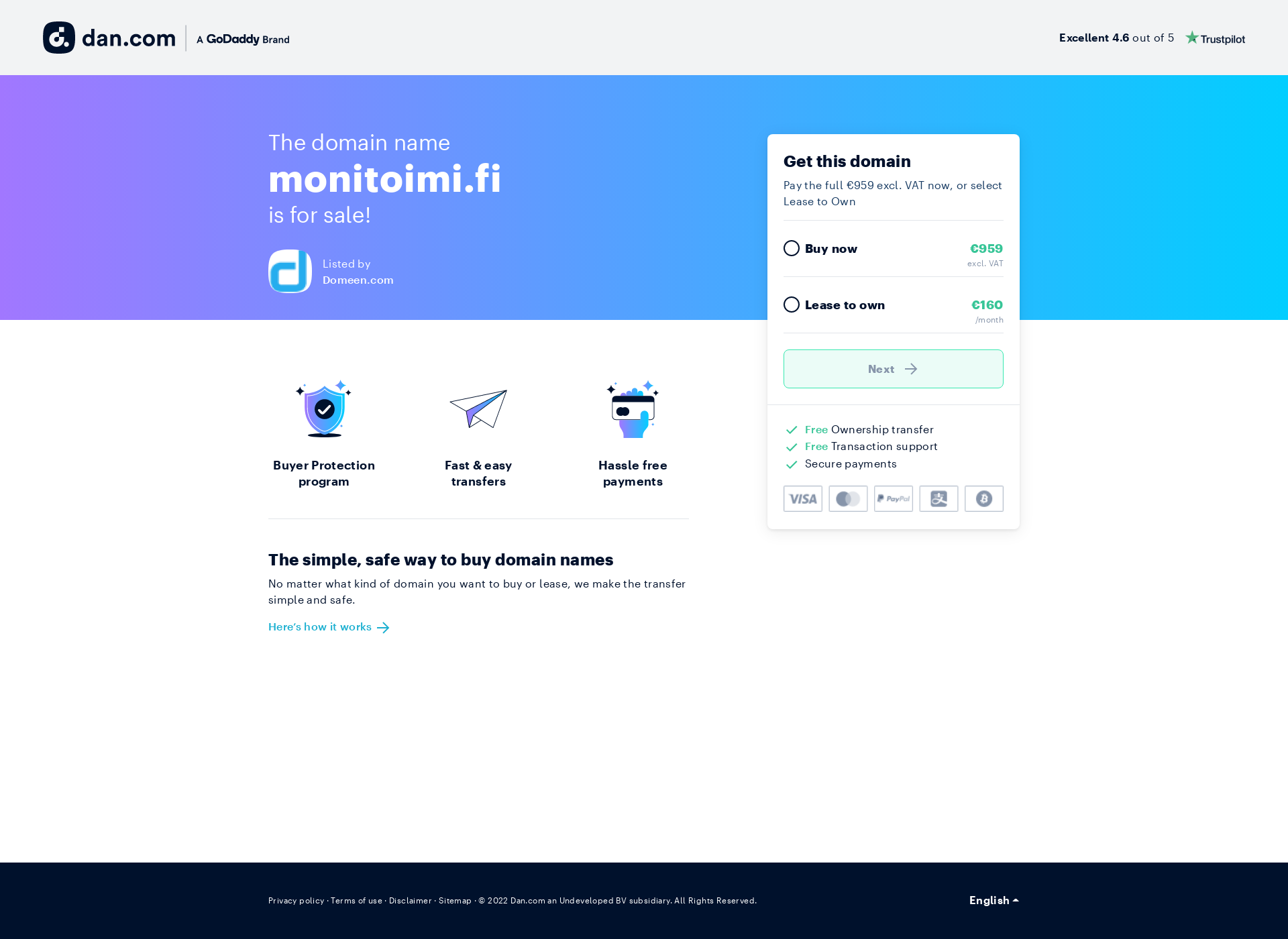 Screenshot for monitoimi.fi