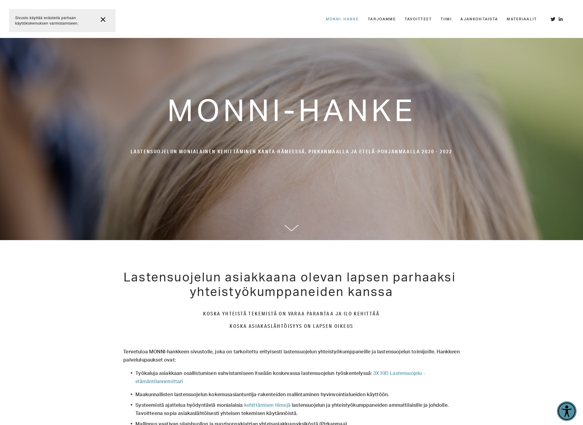 Näyttökuva monnihanke.fi