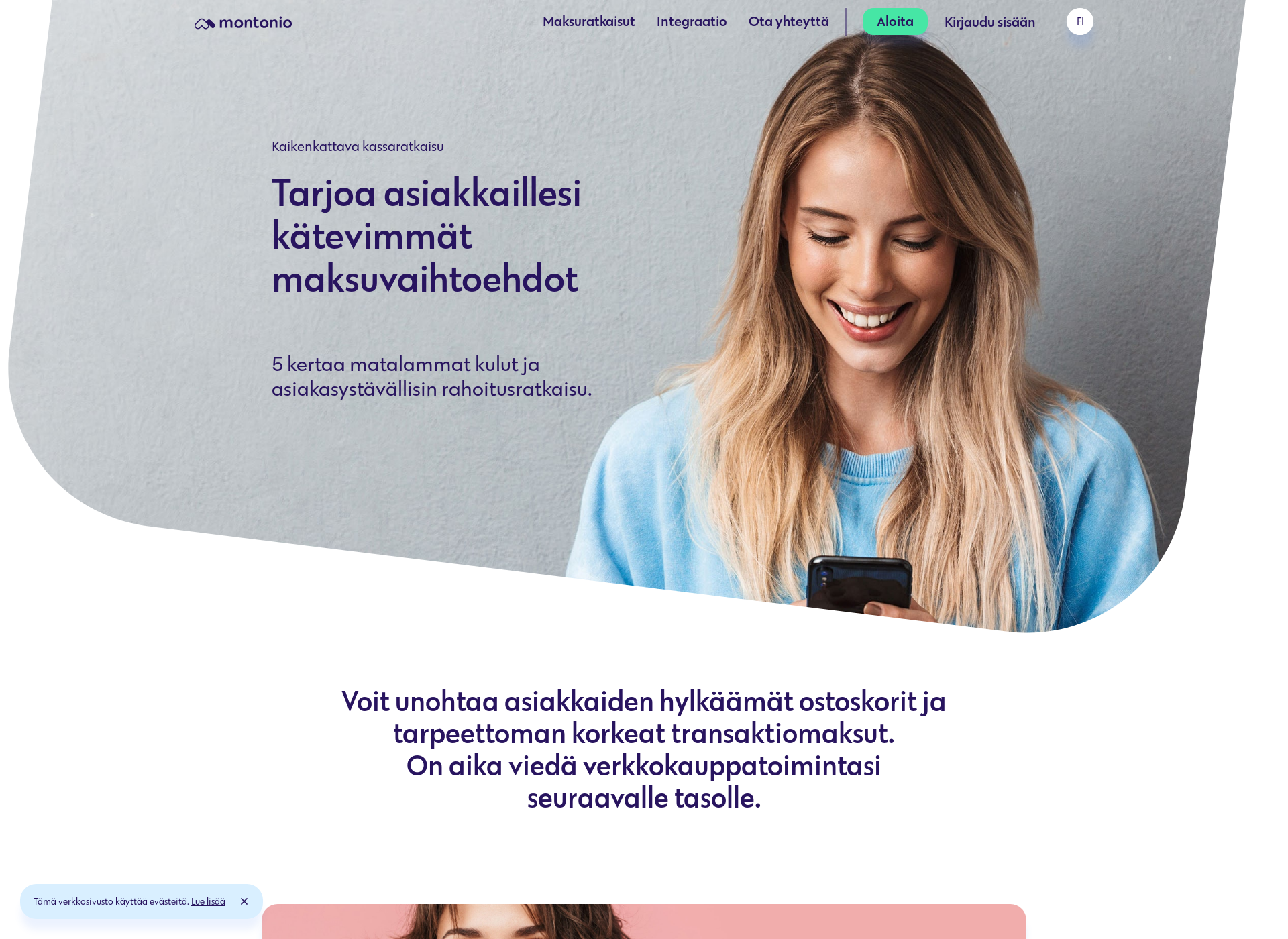Skärmdump för montonio.fi