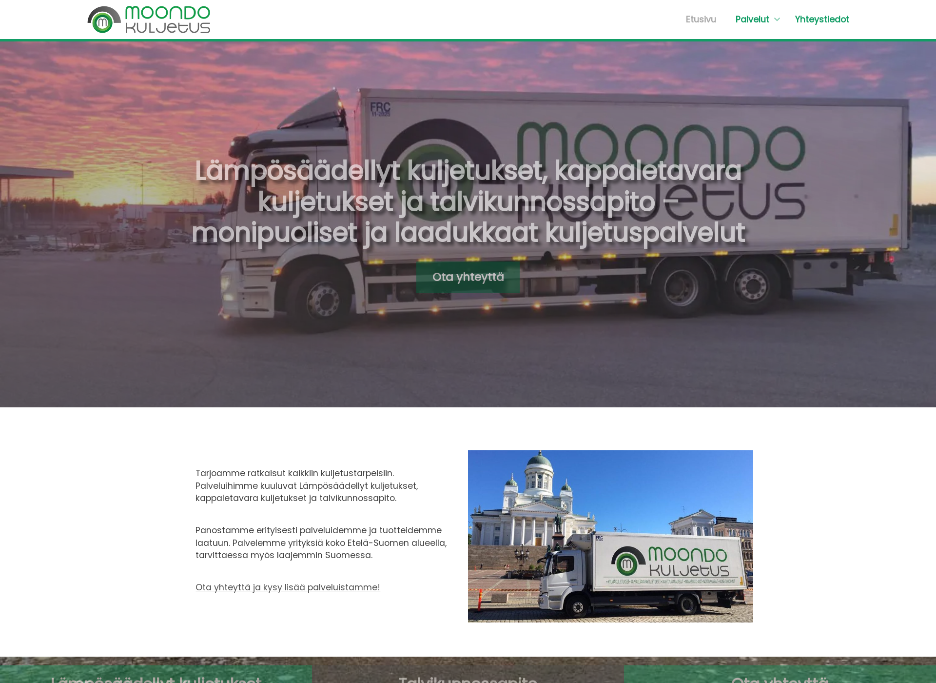 Screenshot for moondokuljetus.fi