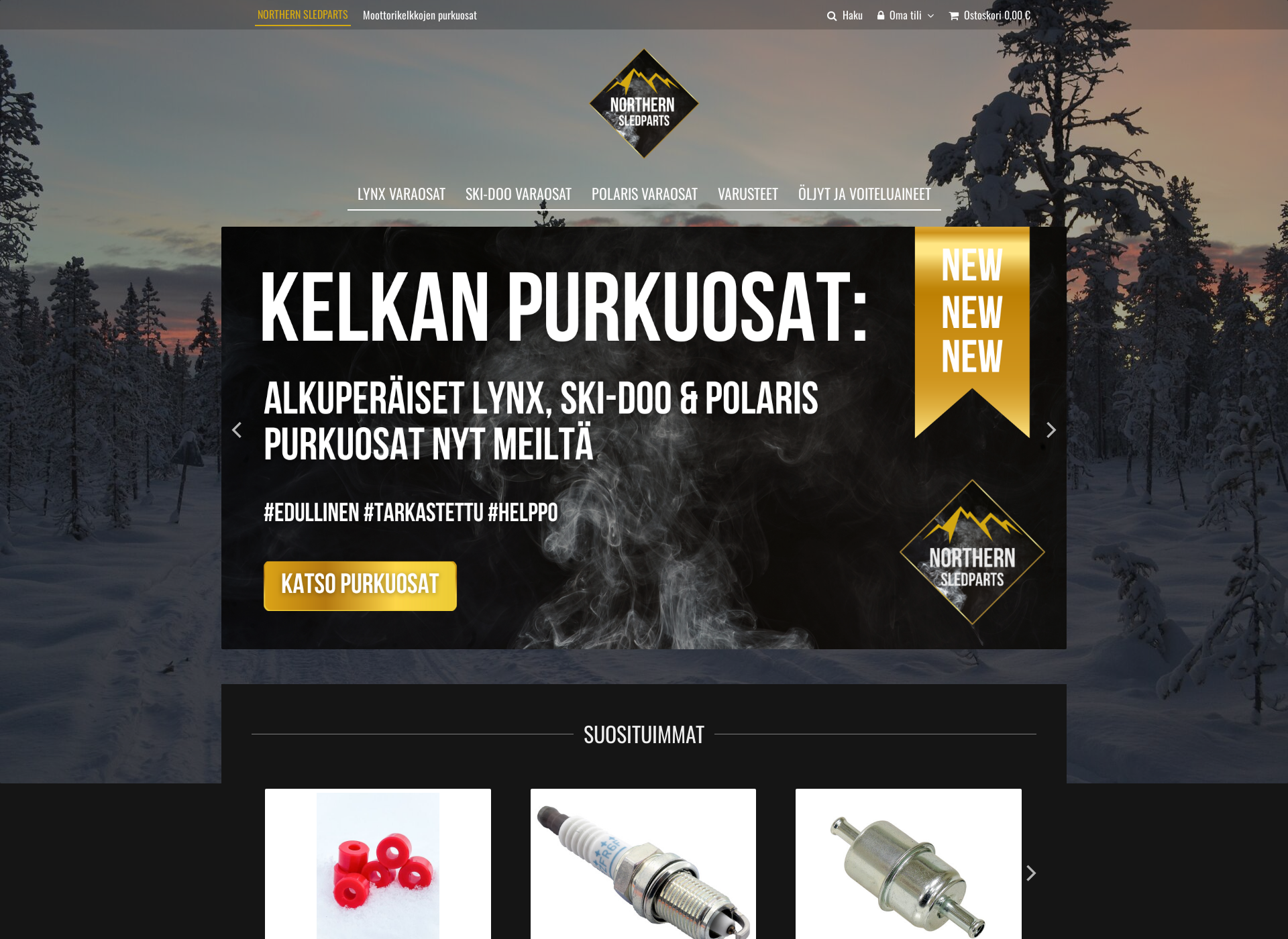 Screenshot for moottorikelkanvaraosat.fi