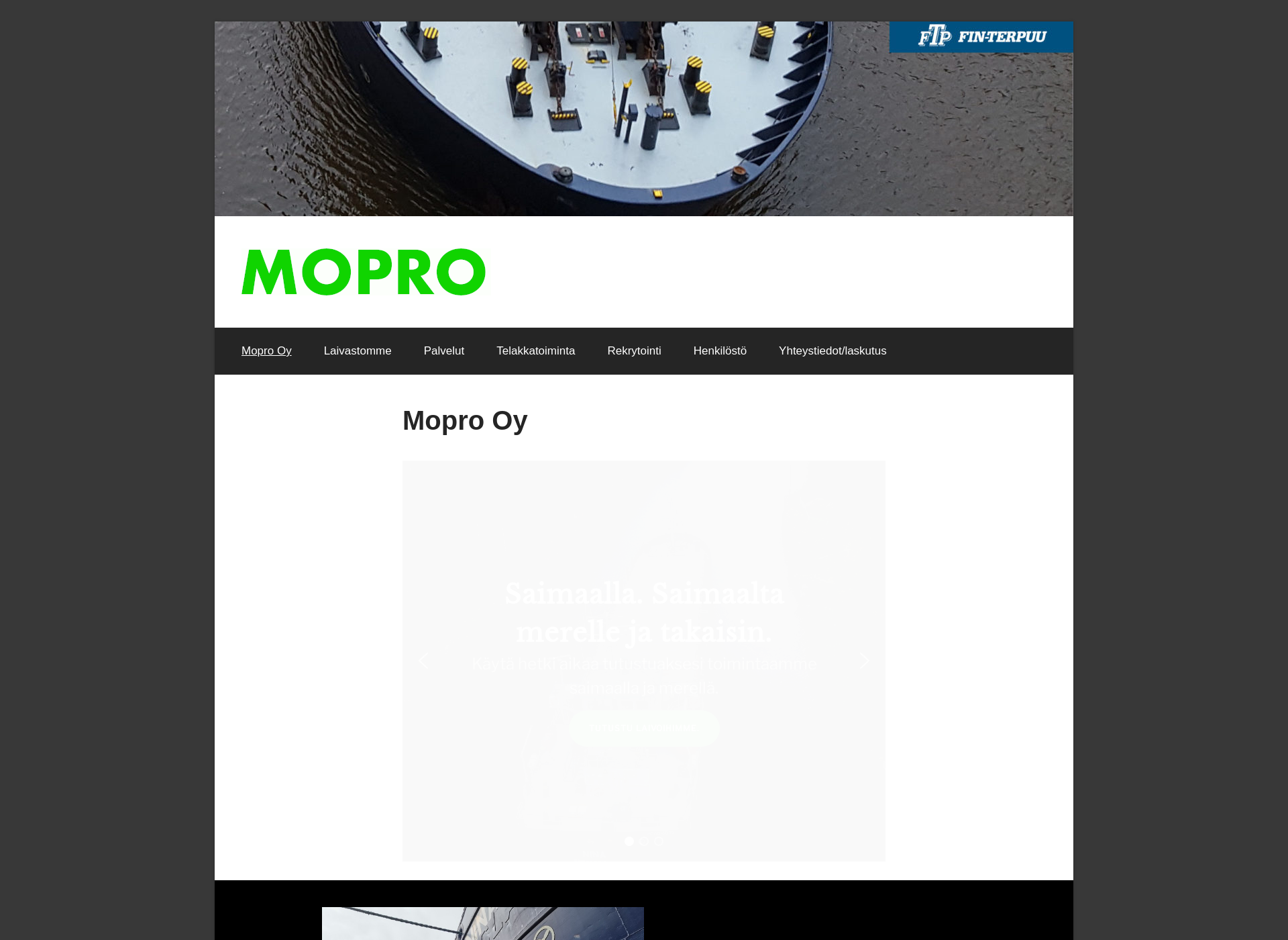 Screenshot for mopro.fi