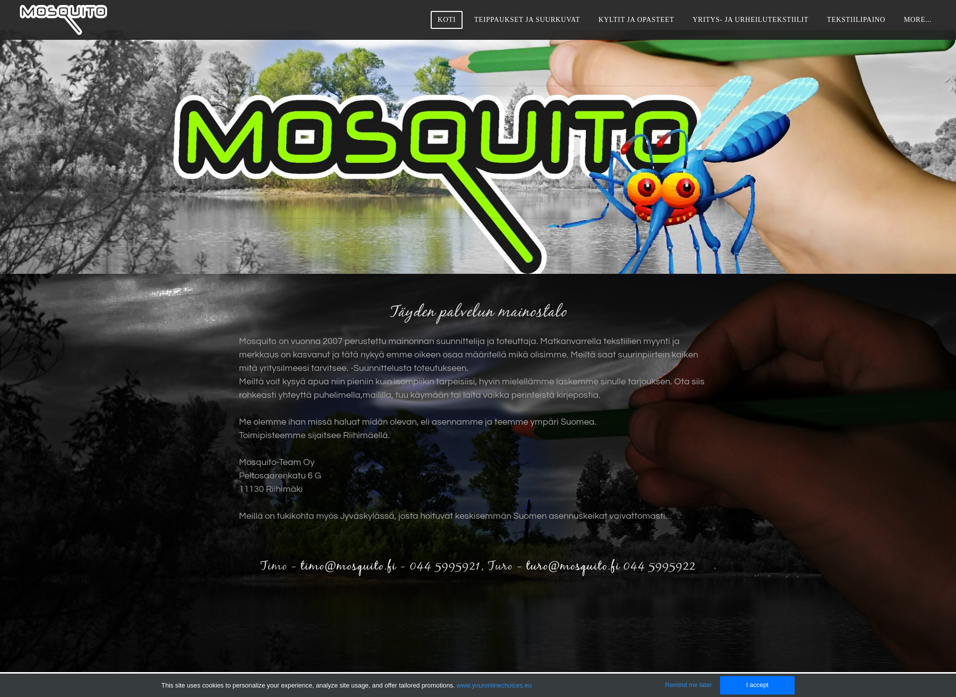 Screenshot for mosquito.fi