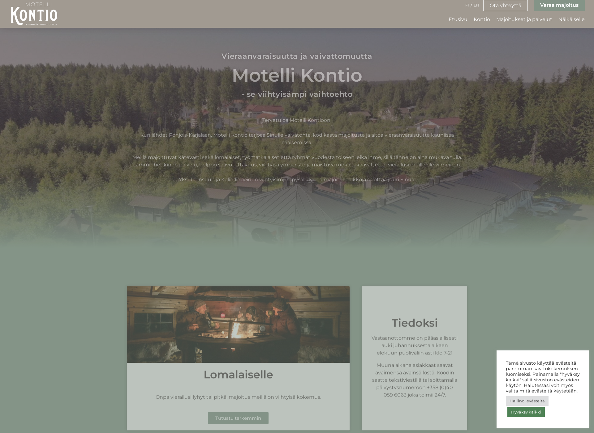 Screenshot for motellikontio.fi