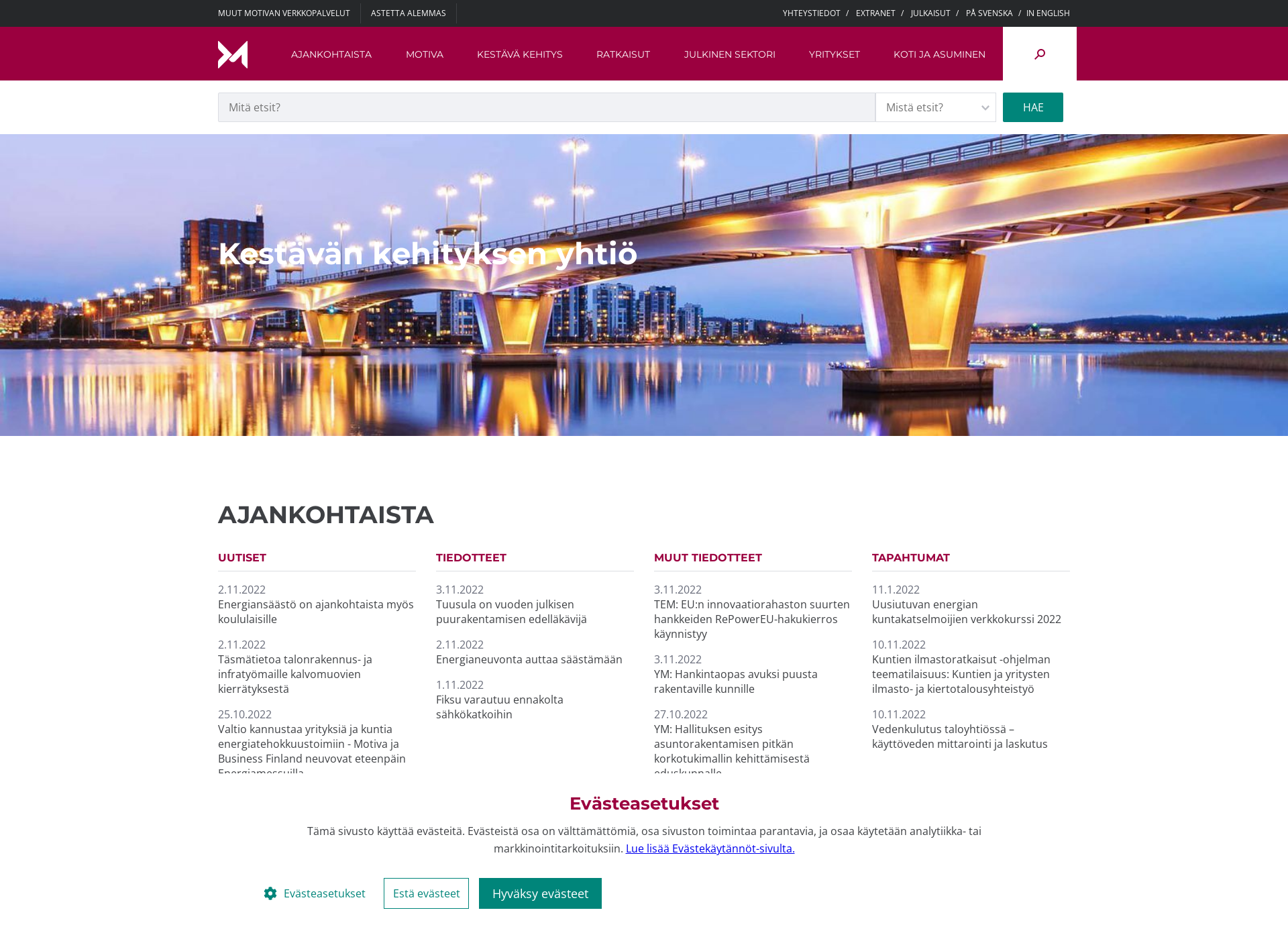 Screenshot for motiva.fi
