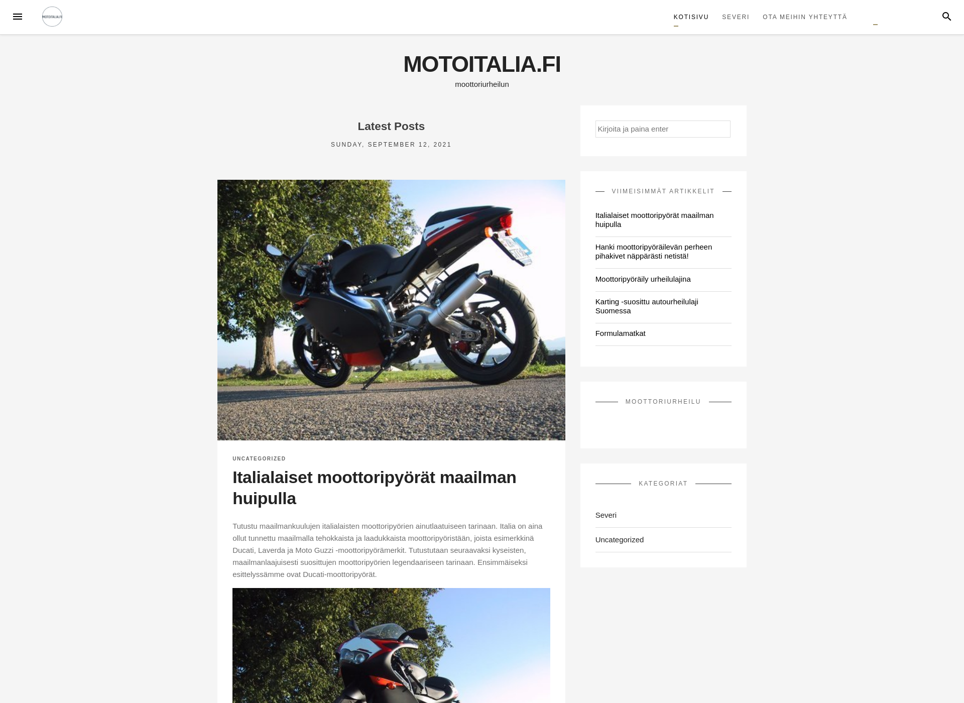 Screenshot for motoitalia.fi