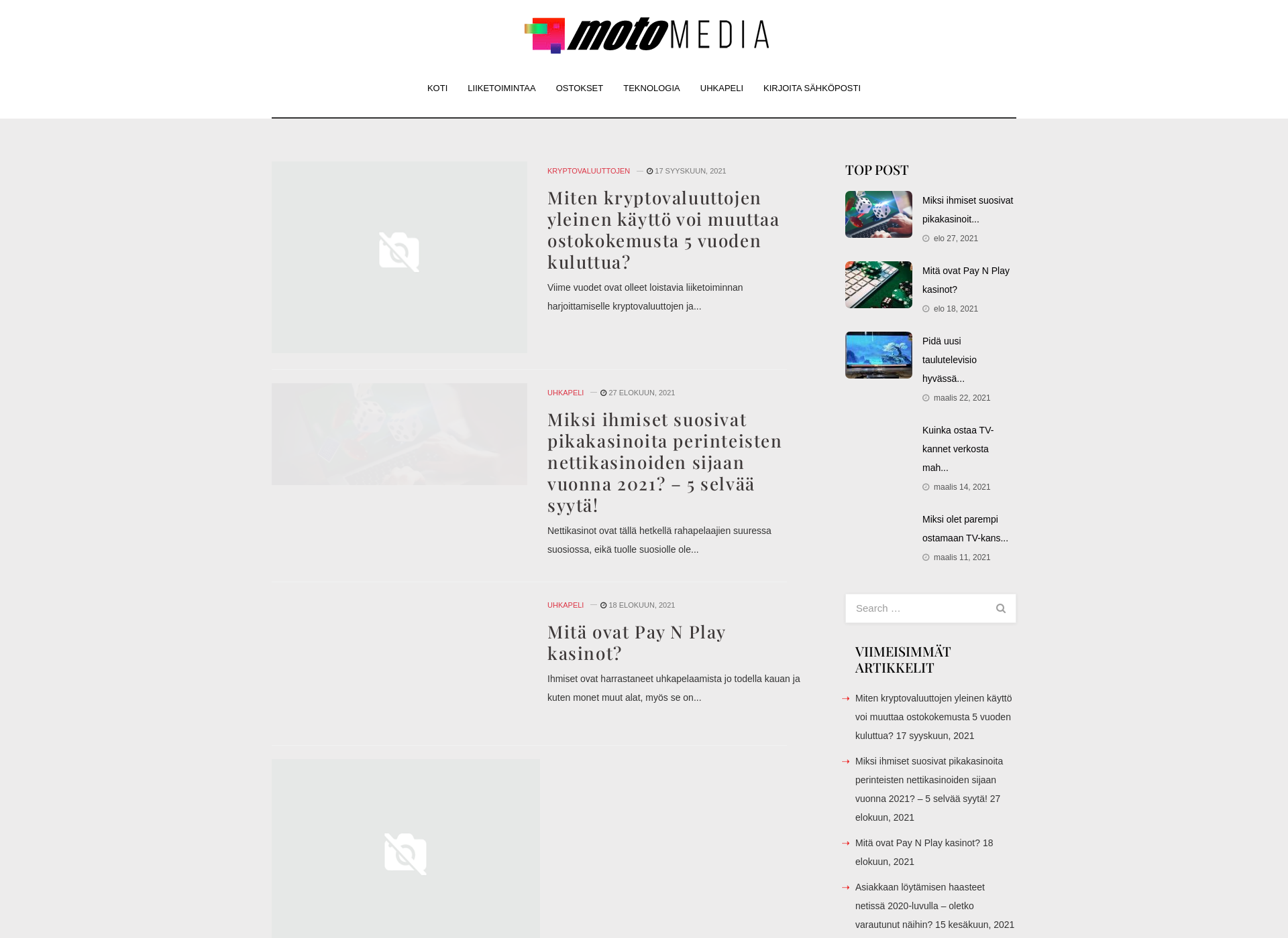 Screenshot for motomedia.fi