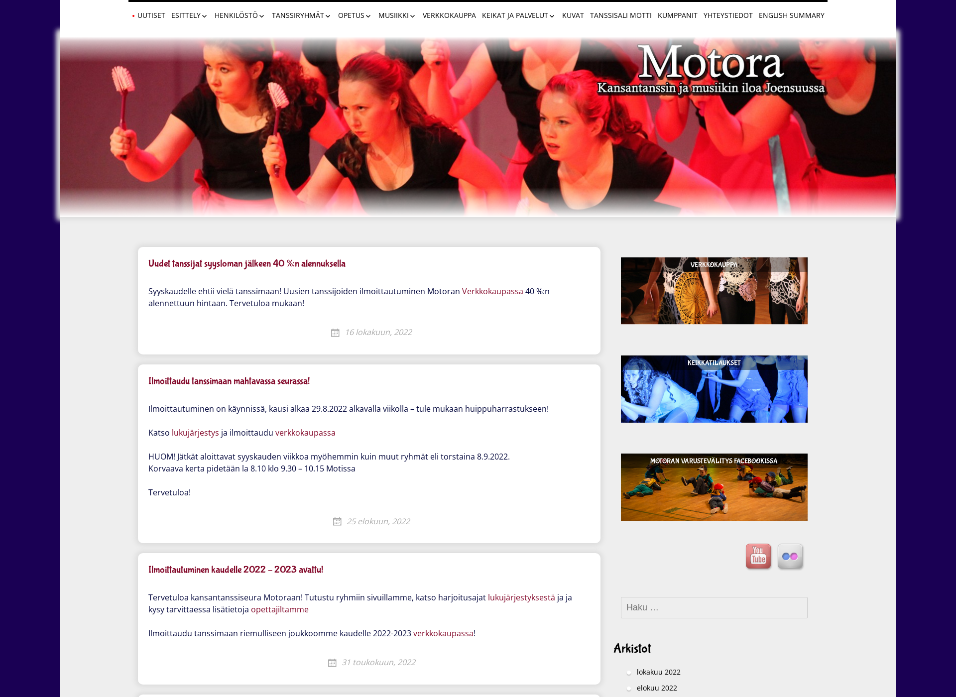 Screenshot for motora.fi
