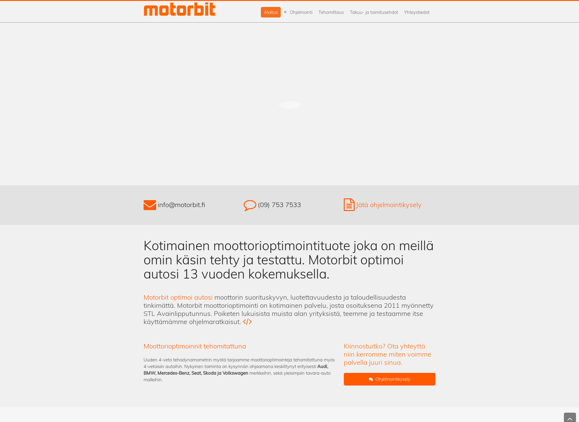 Skärmdump för motorsoft.fi