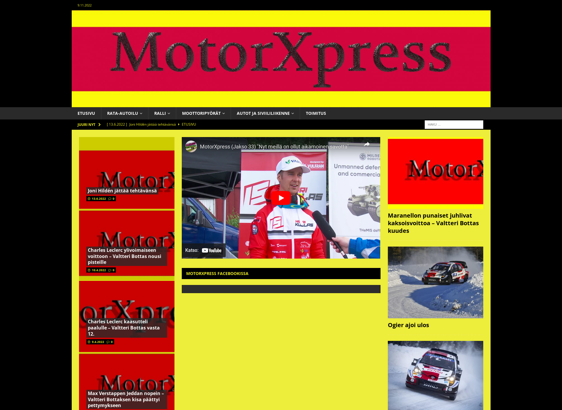 Screenshot for motorxpress.fi