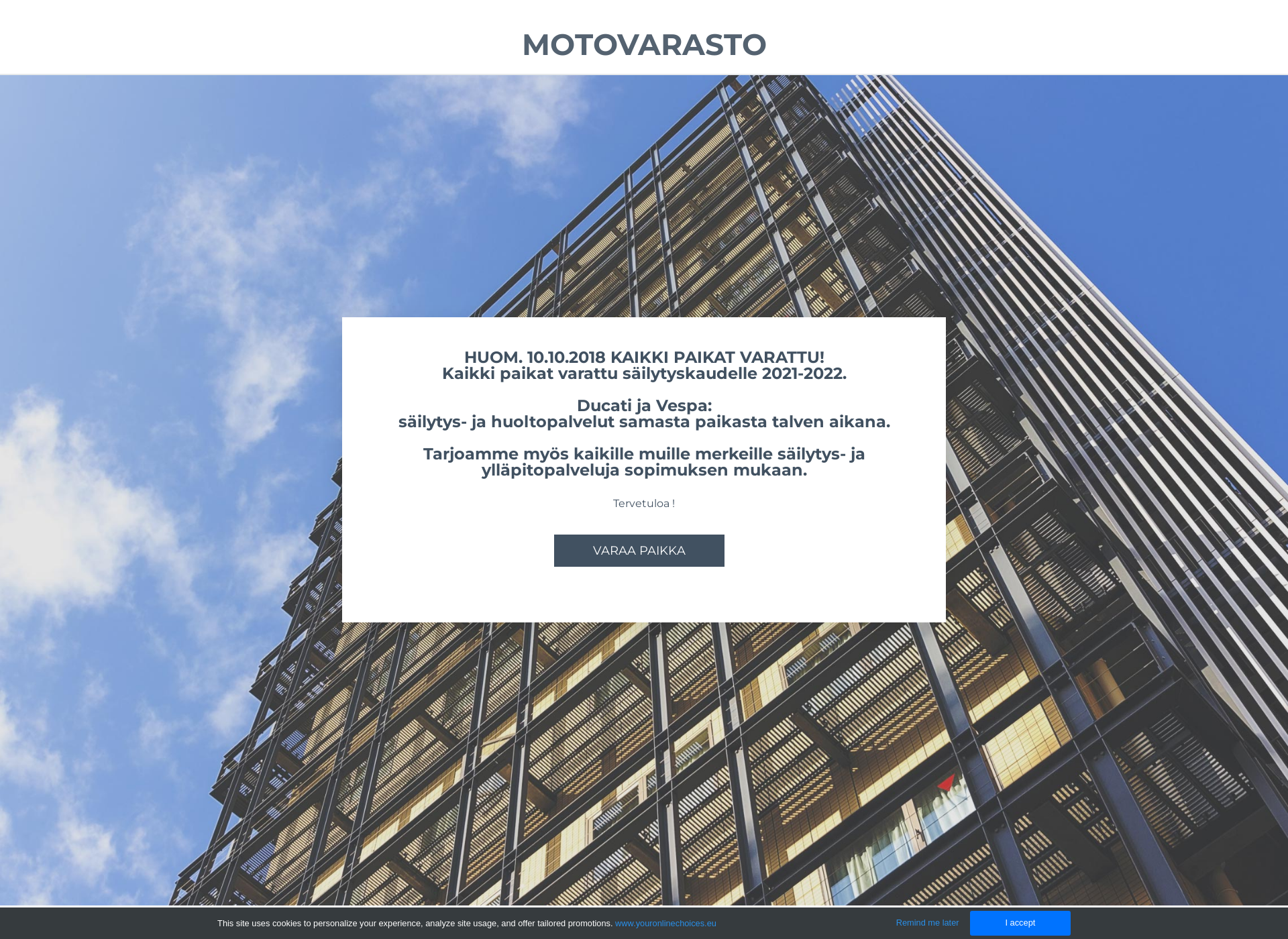 Screenshot for motovarasto.fi