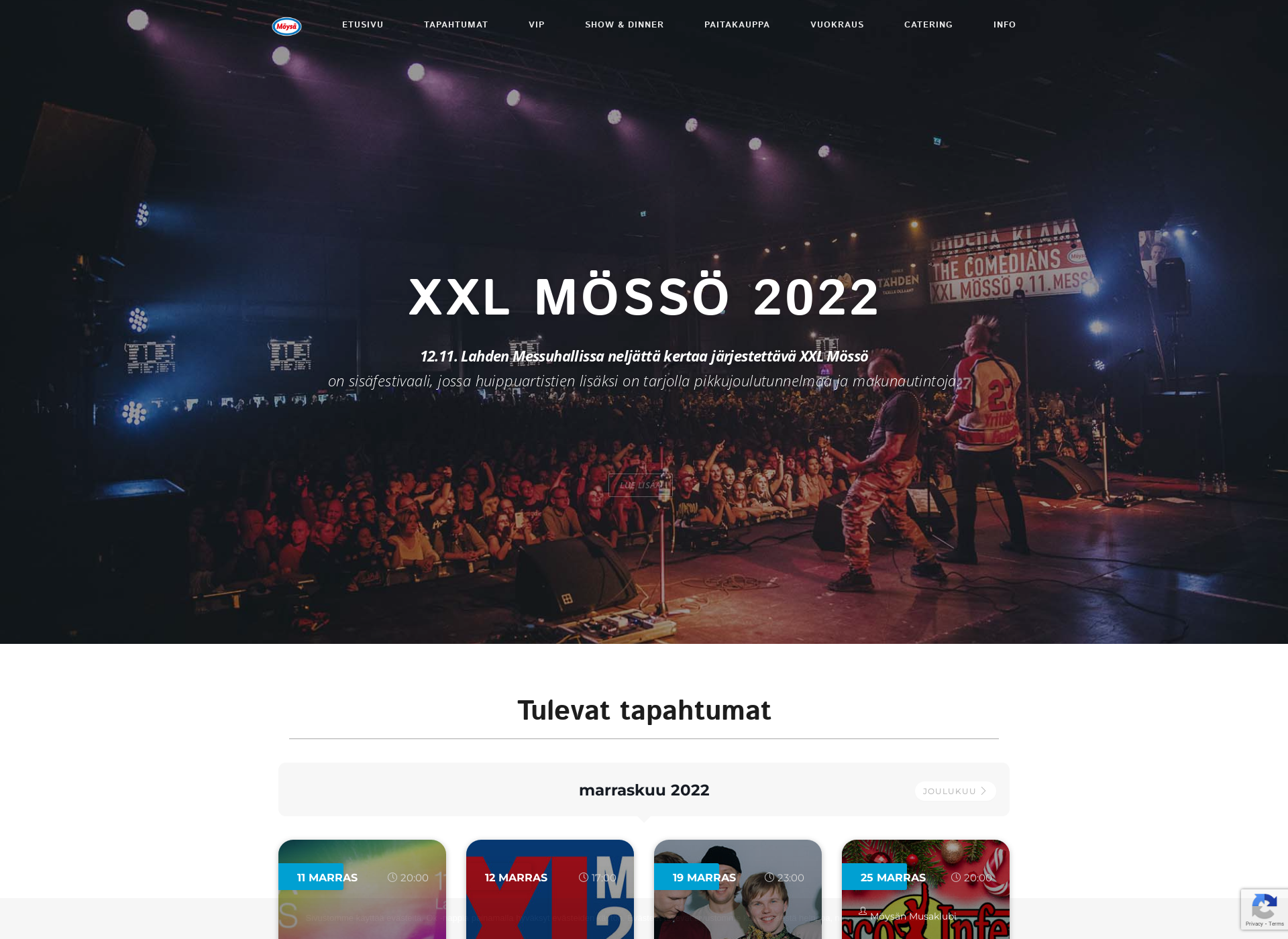 Skärmdump för moysa.fi