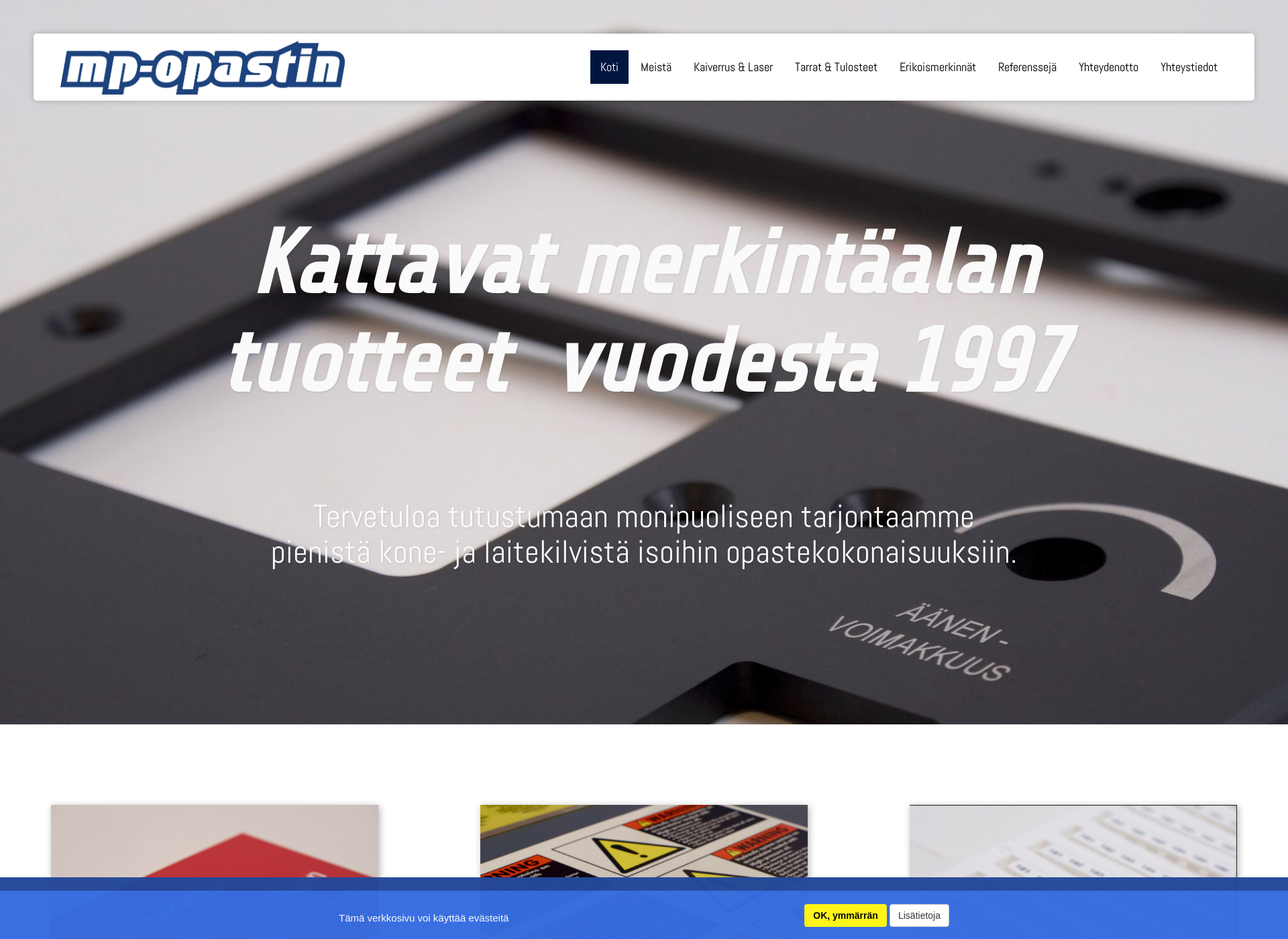 Screenshot for mp-opastin.fi