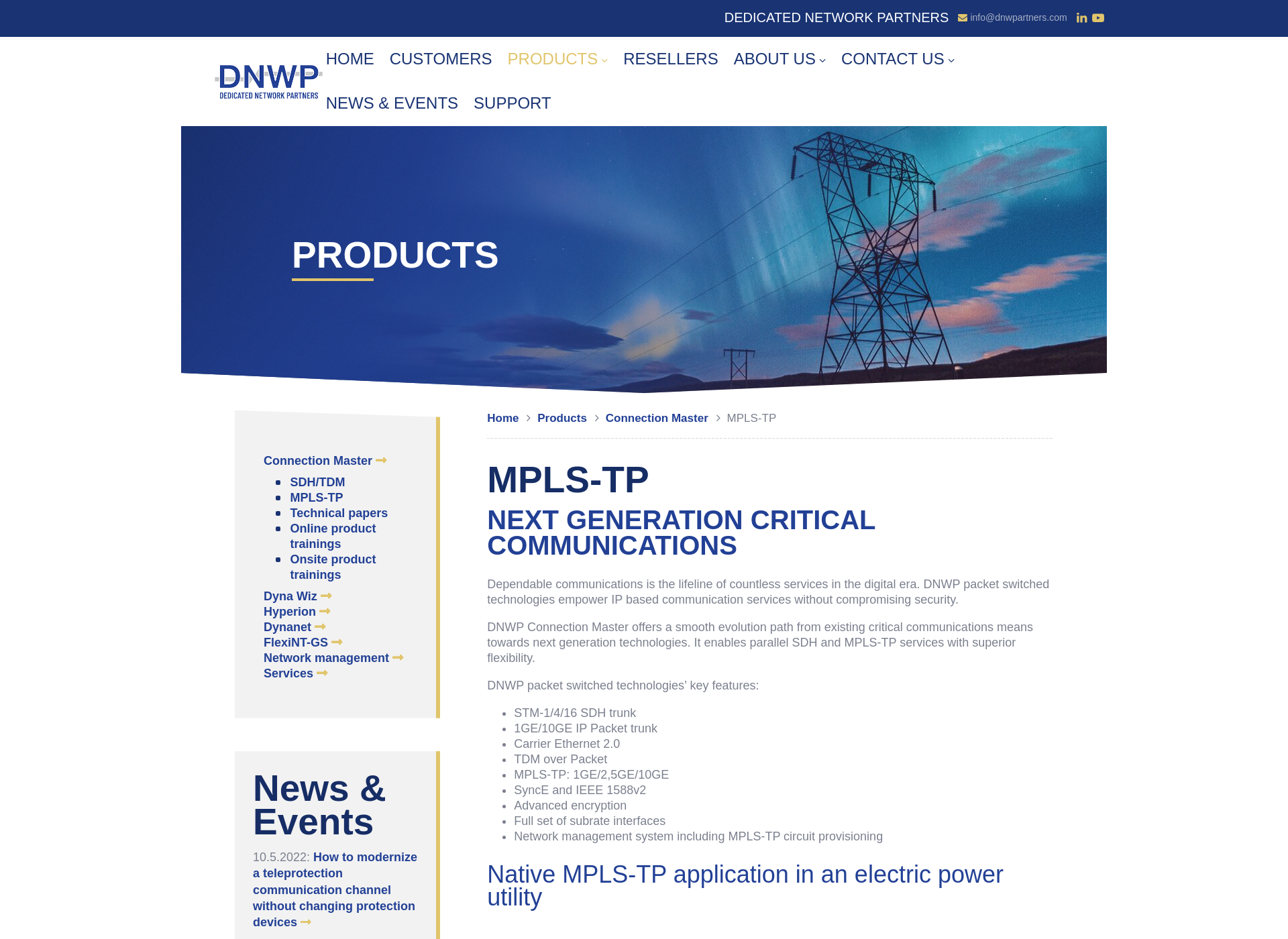 Screenshot for mpls-tp.fi