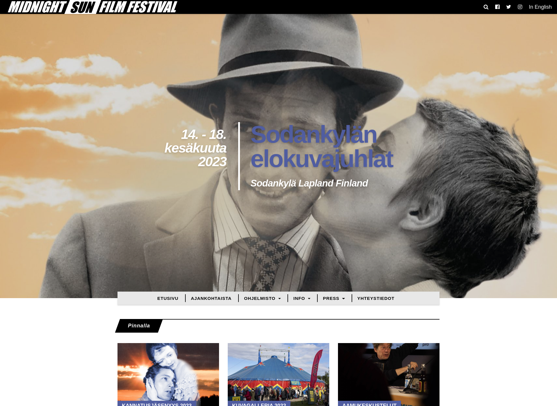 Skärmdump för msfilmfestival.fi