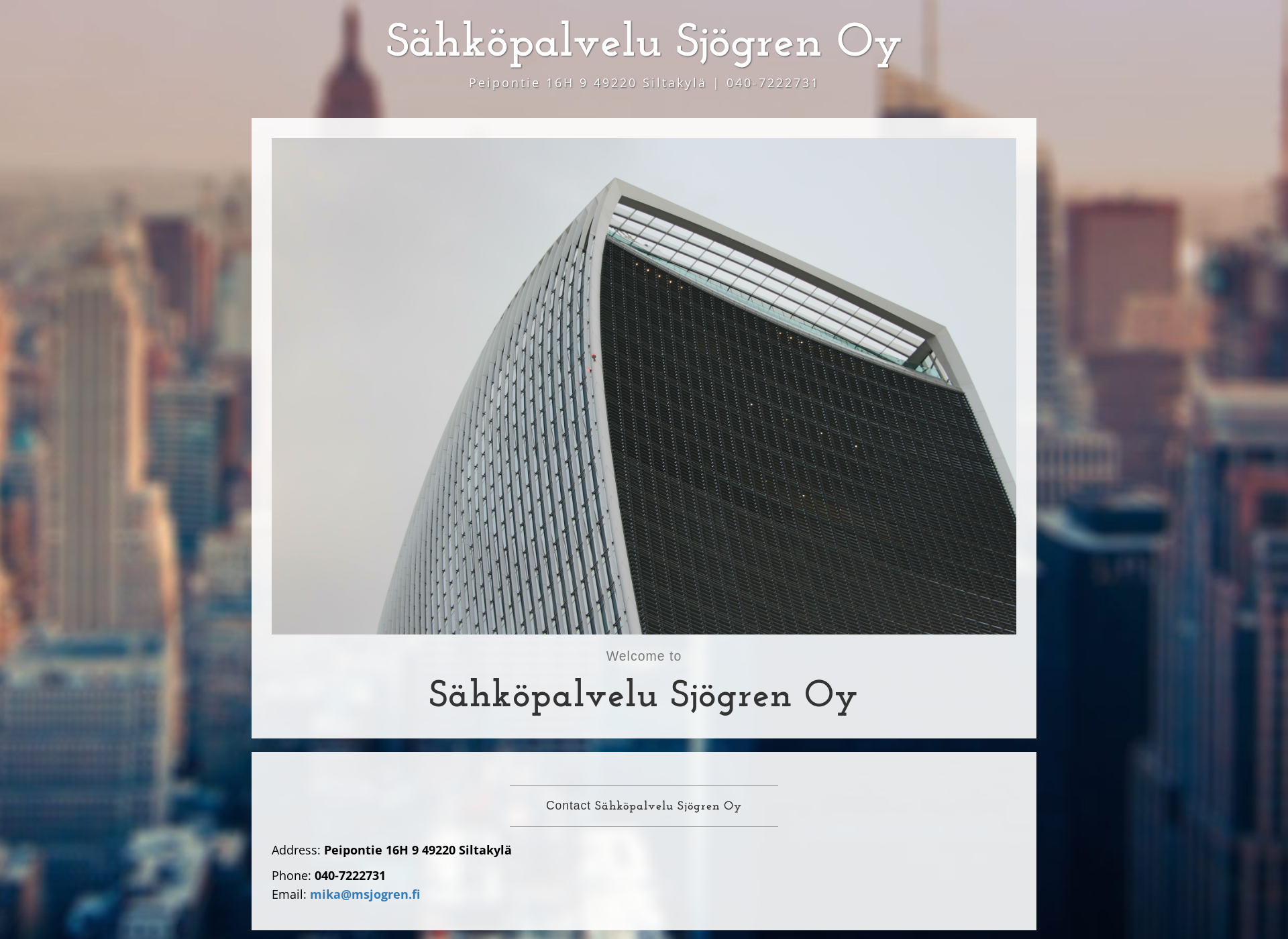 Screenshot for msjogren.fi