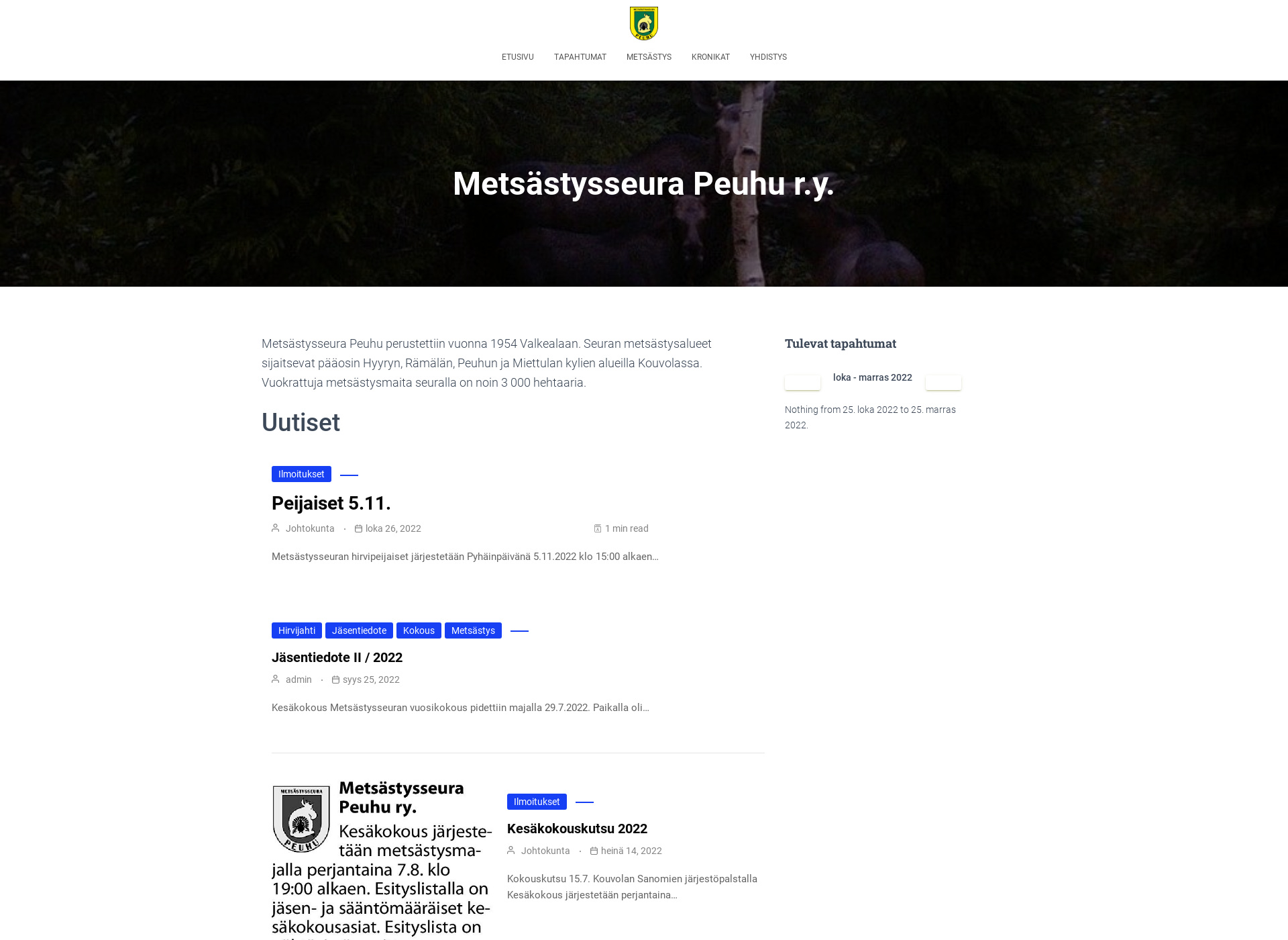 Screenshot for mspeuhu.fi