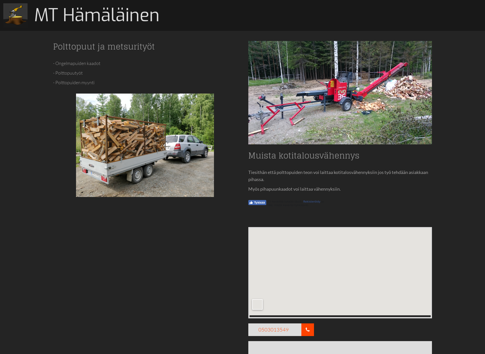 Screenshot for mthamalainen.fi