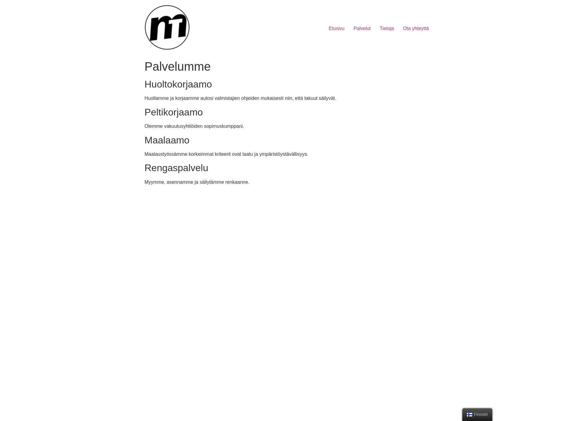 Screenshot for mthuolto.fi