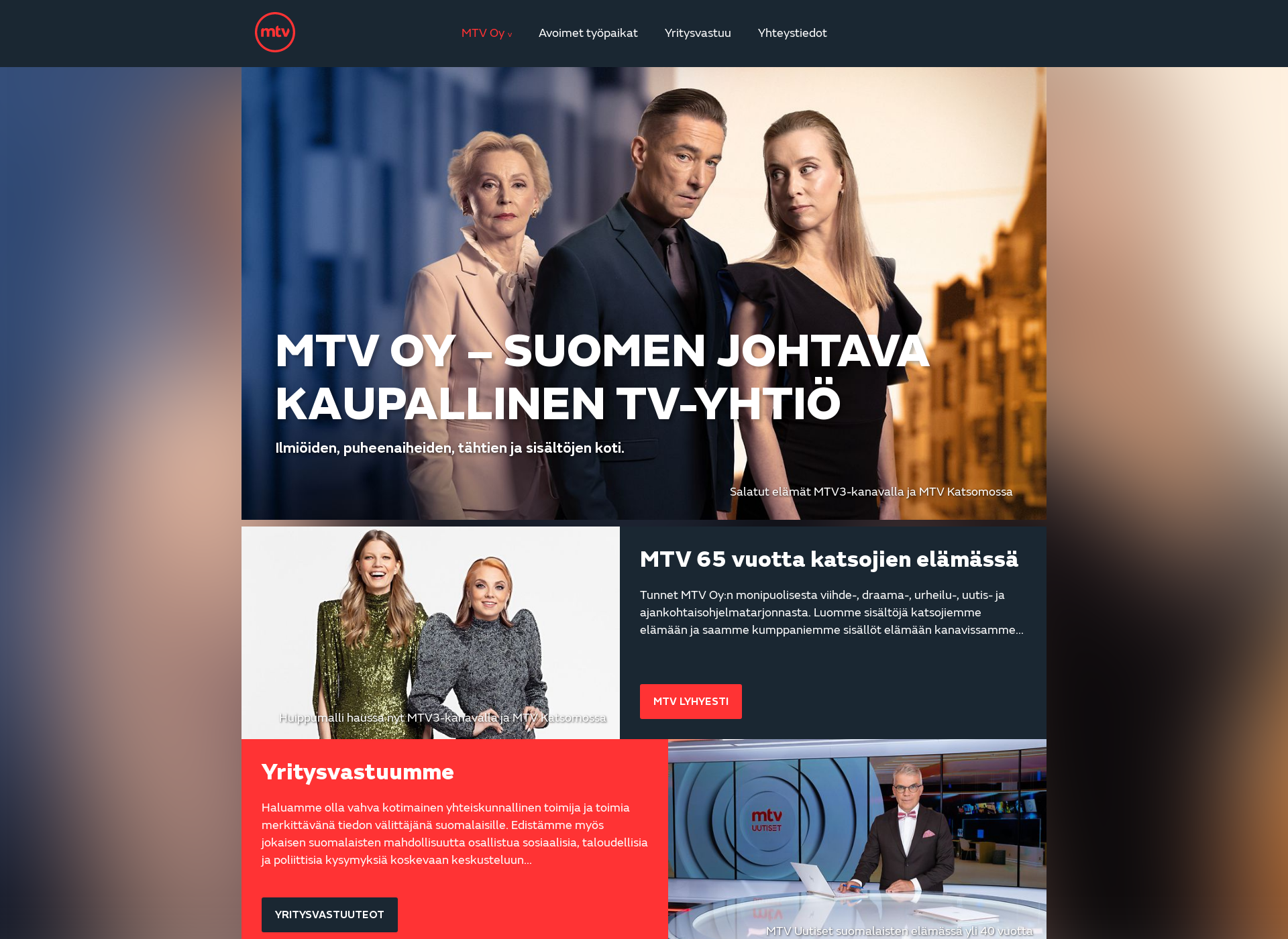 Skärmdump för mtvmedia.fi