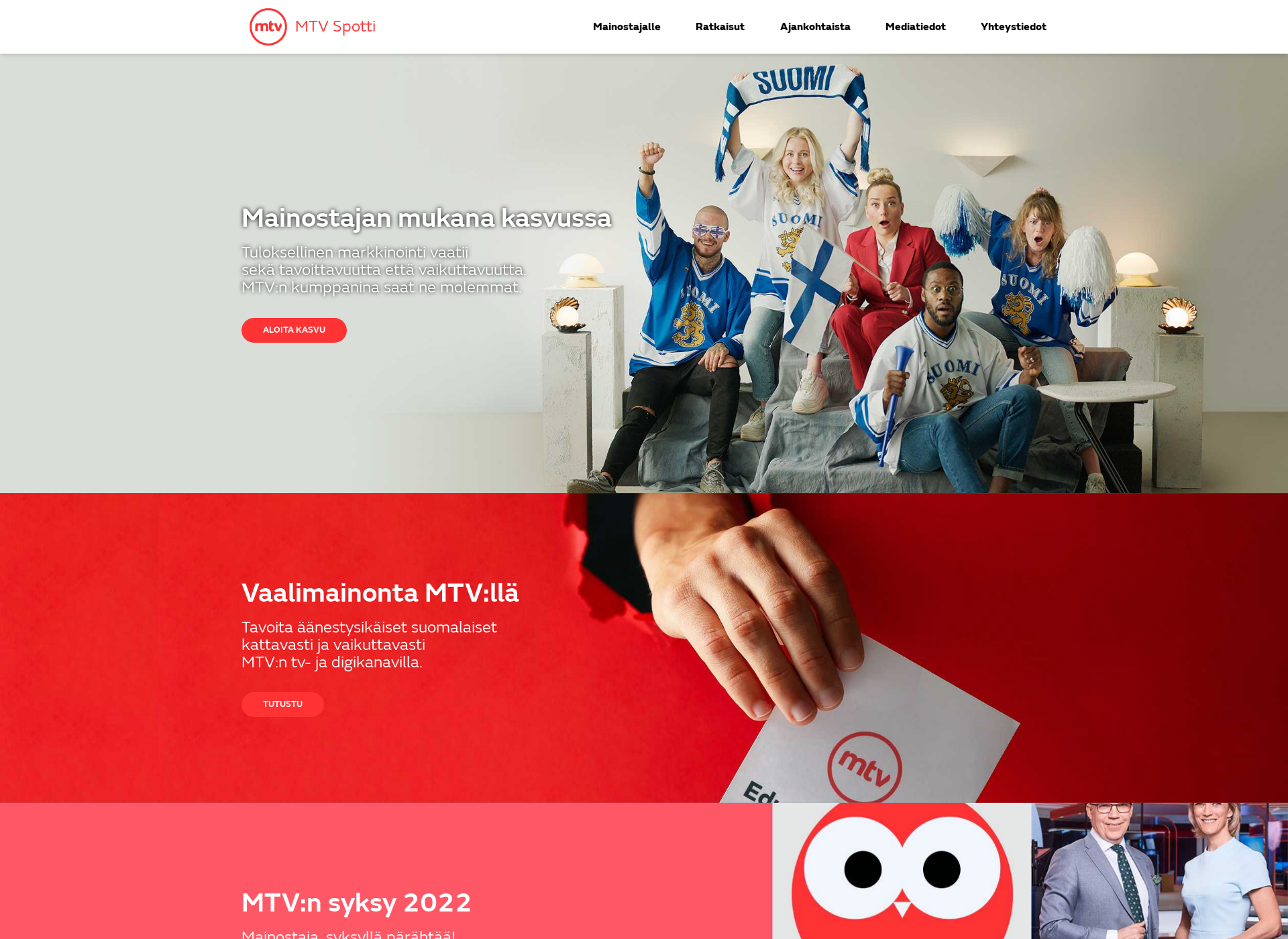 Screenshot for mtvspotti.fi