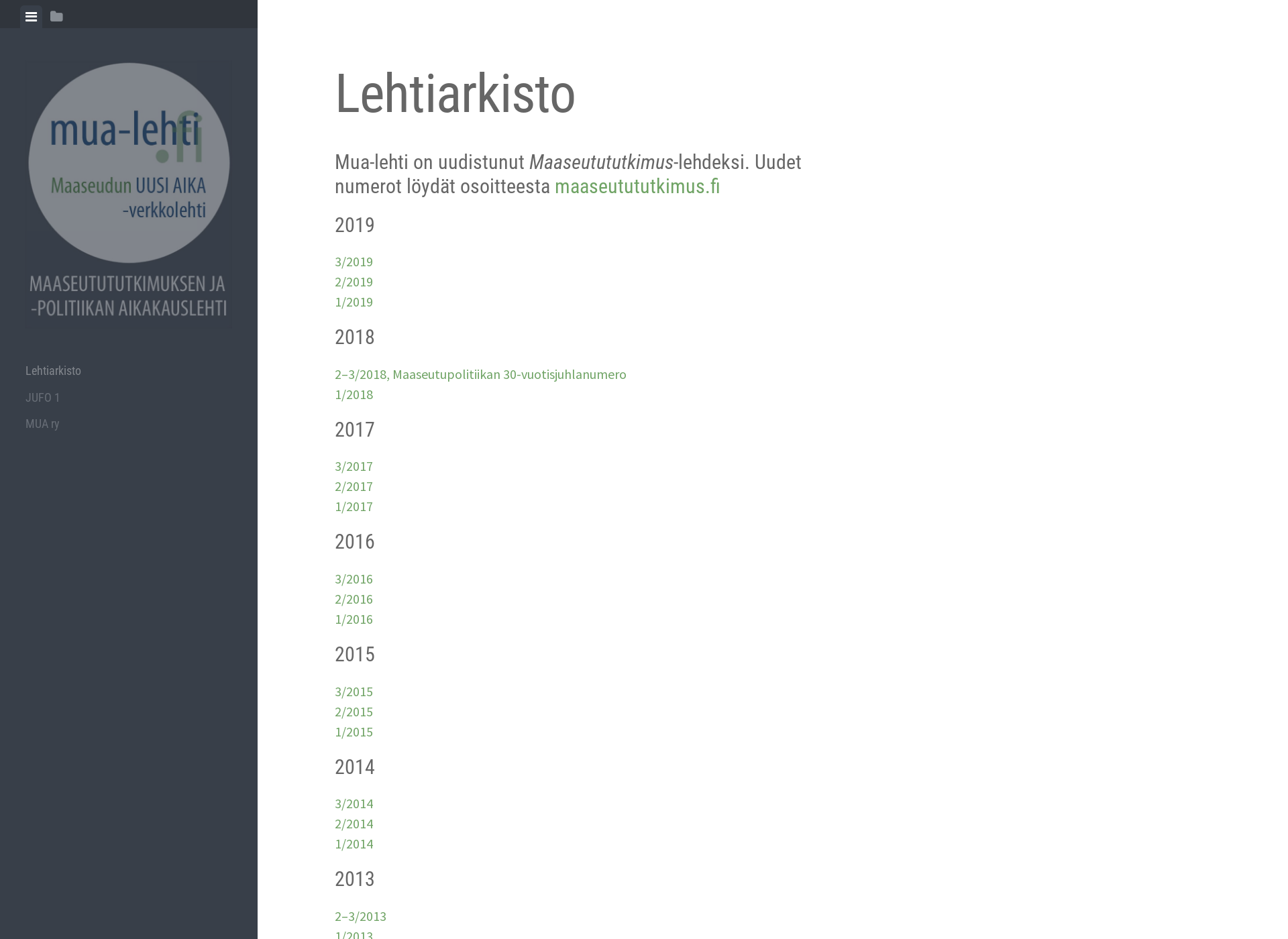 Screenshot for mua-lehti.fi