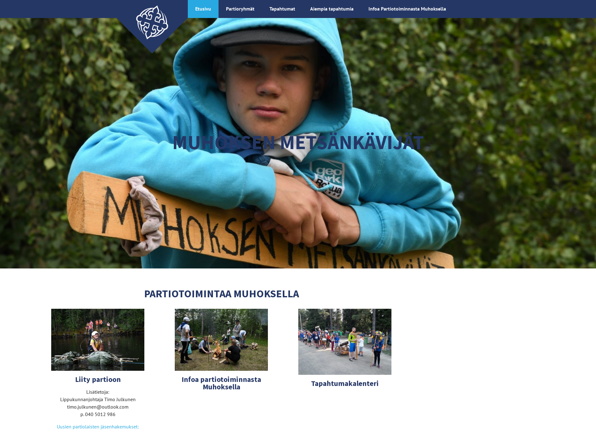 Screenshot for muhoksenmetsankavijat.fi