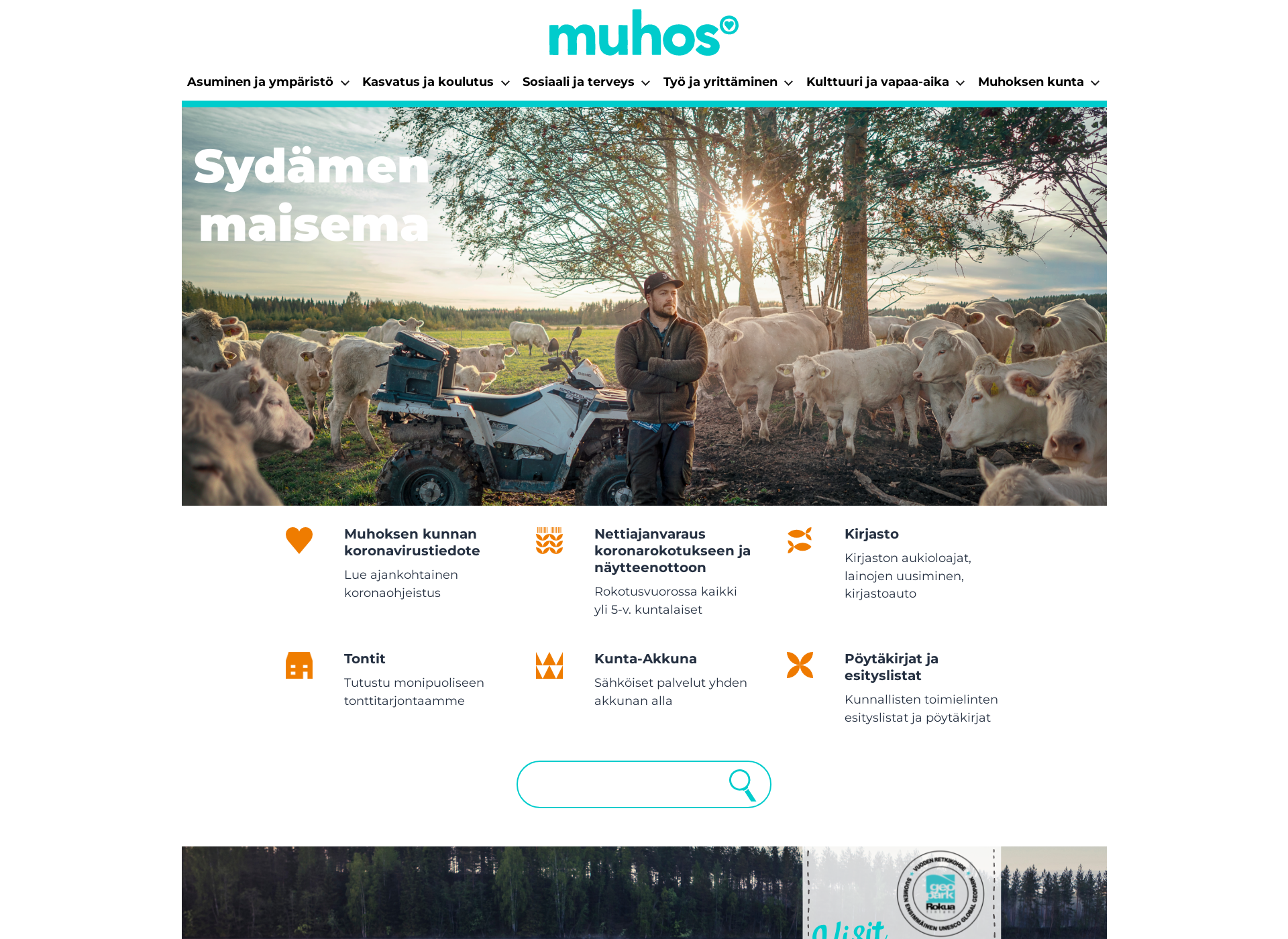 Screenshot for muhos.fi