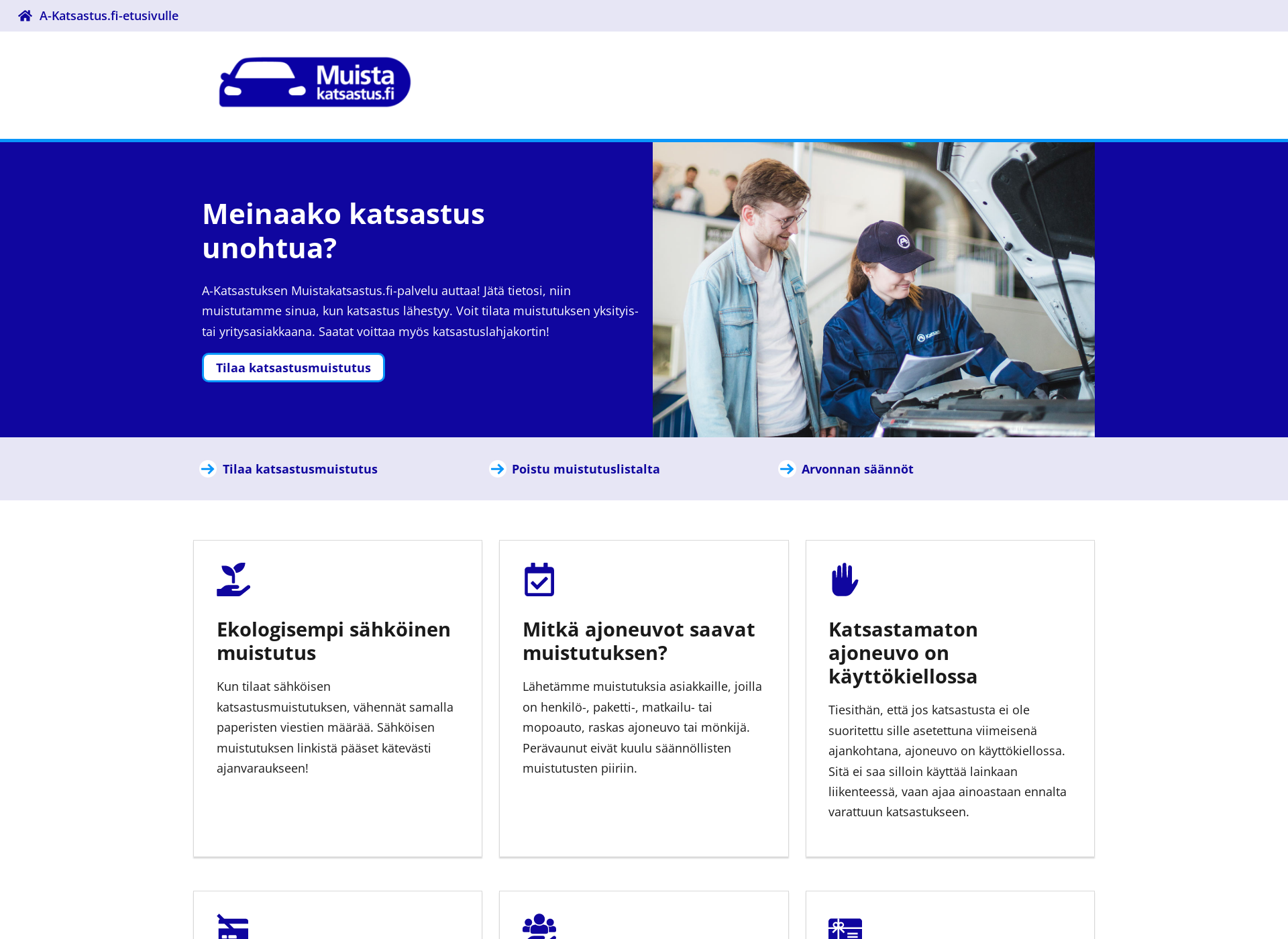Screenshot for muistakatsastaa.fi