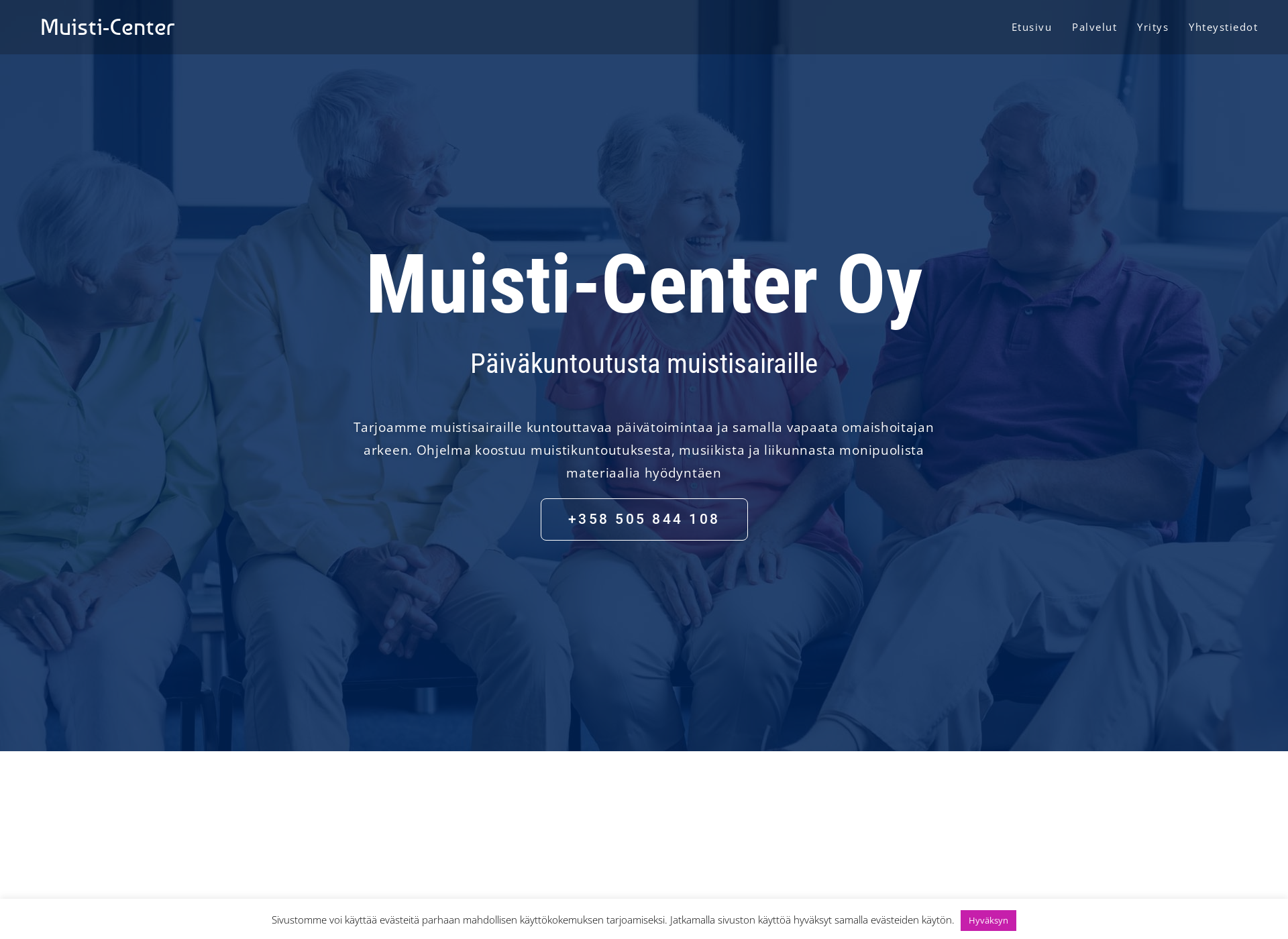 Screenshot for muisti-center.fi