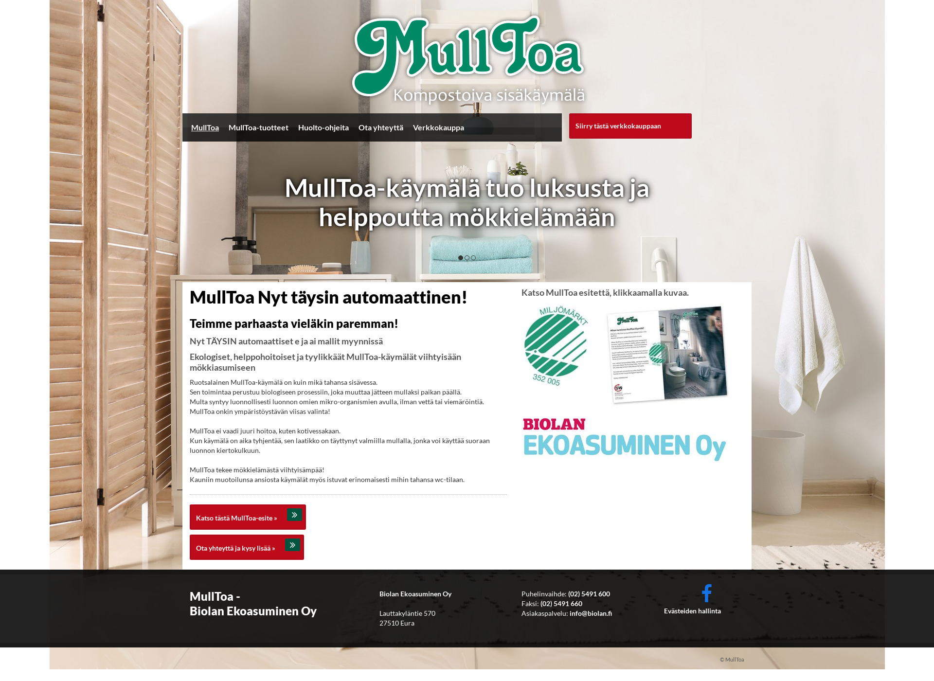 Screenshot for mulltoa.fi