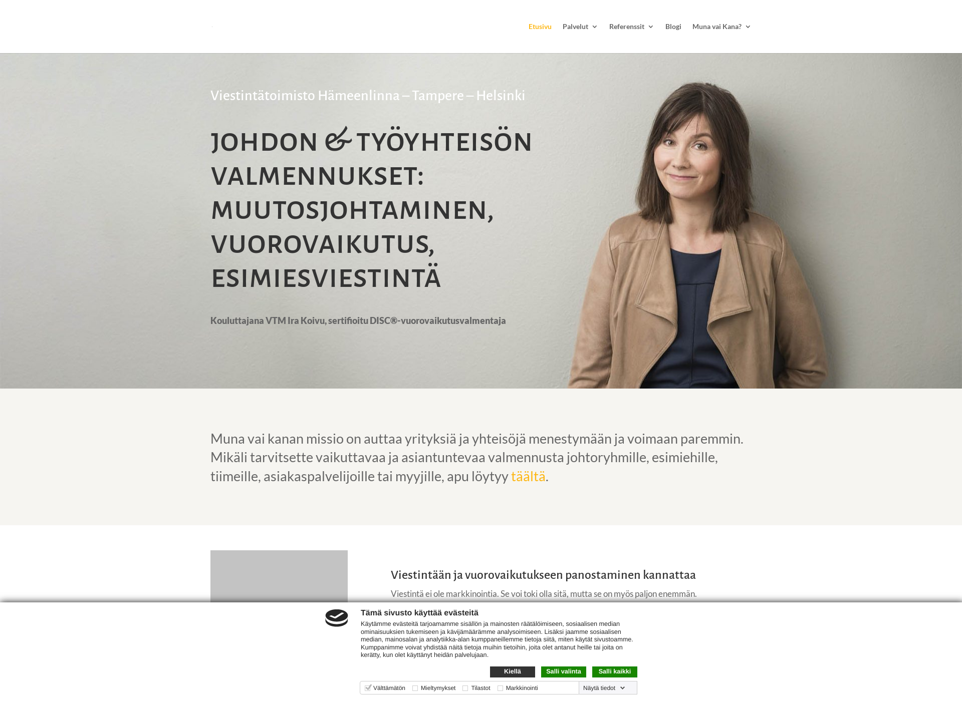 Screenshot for munavaikana.fi