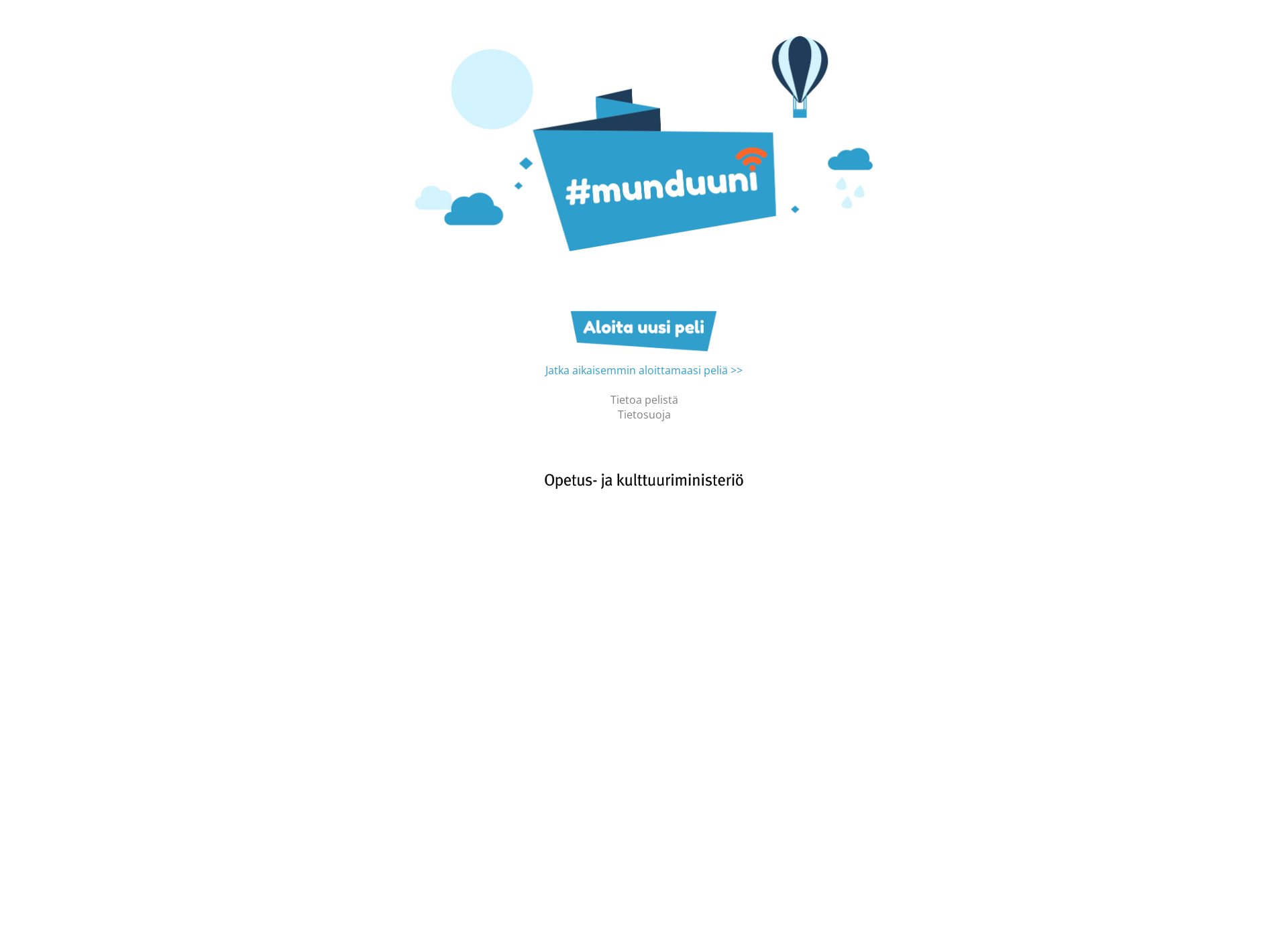 Screenshot for munduunipeli.fi