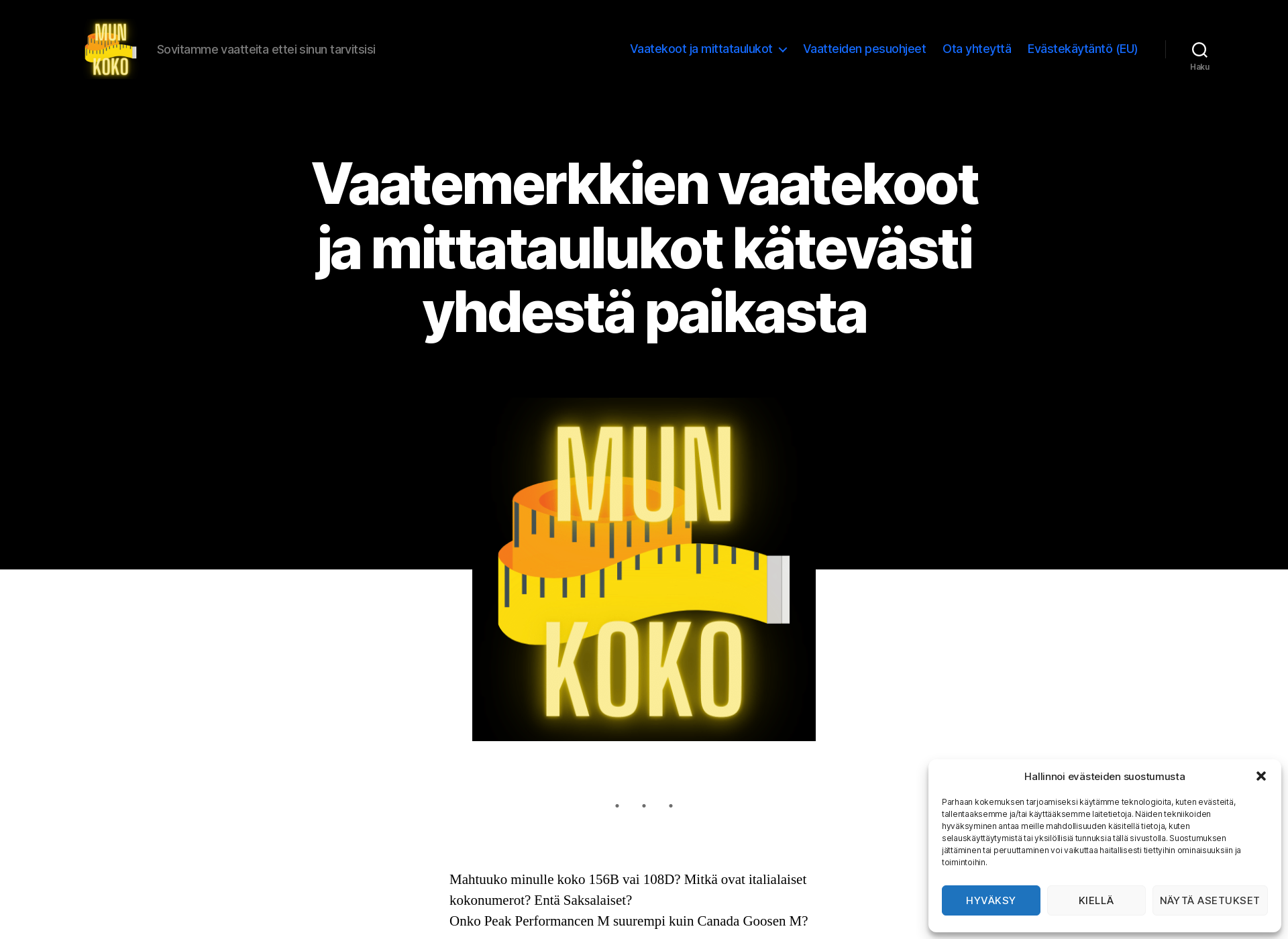 Screenshot for munkoko.fi