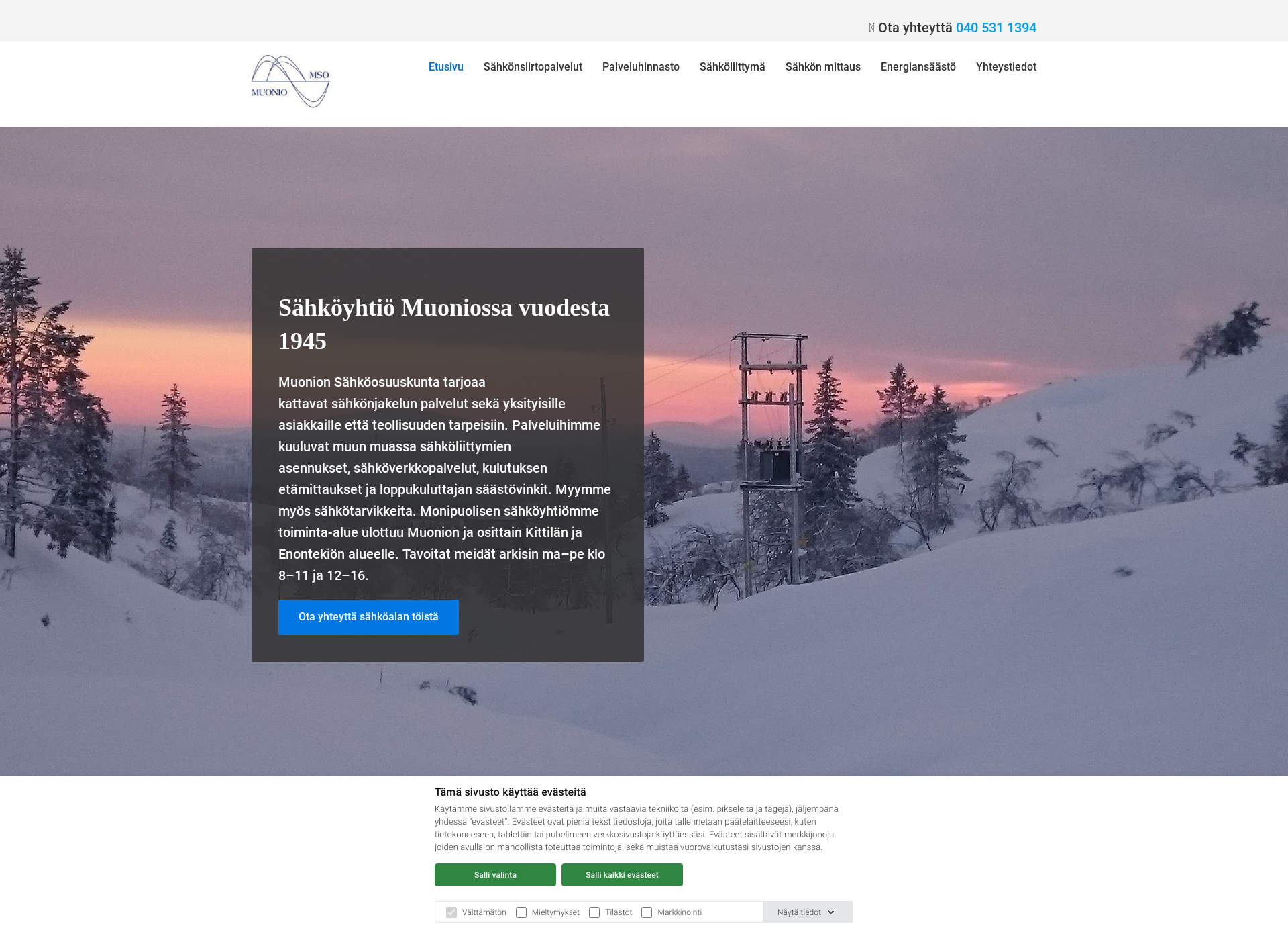 Screenshot for muonionsahkoosuuskunta.fi