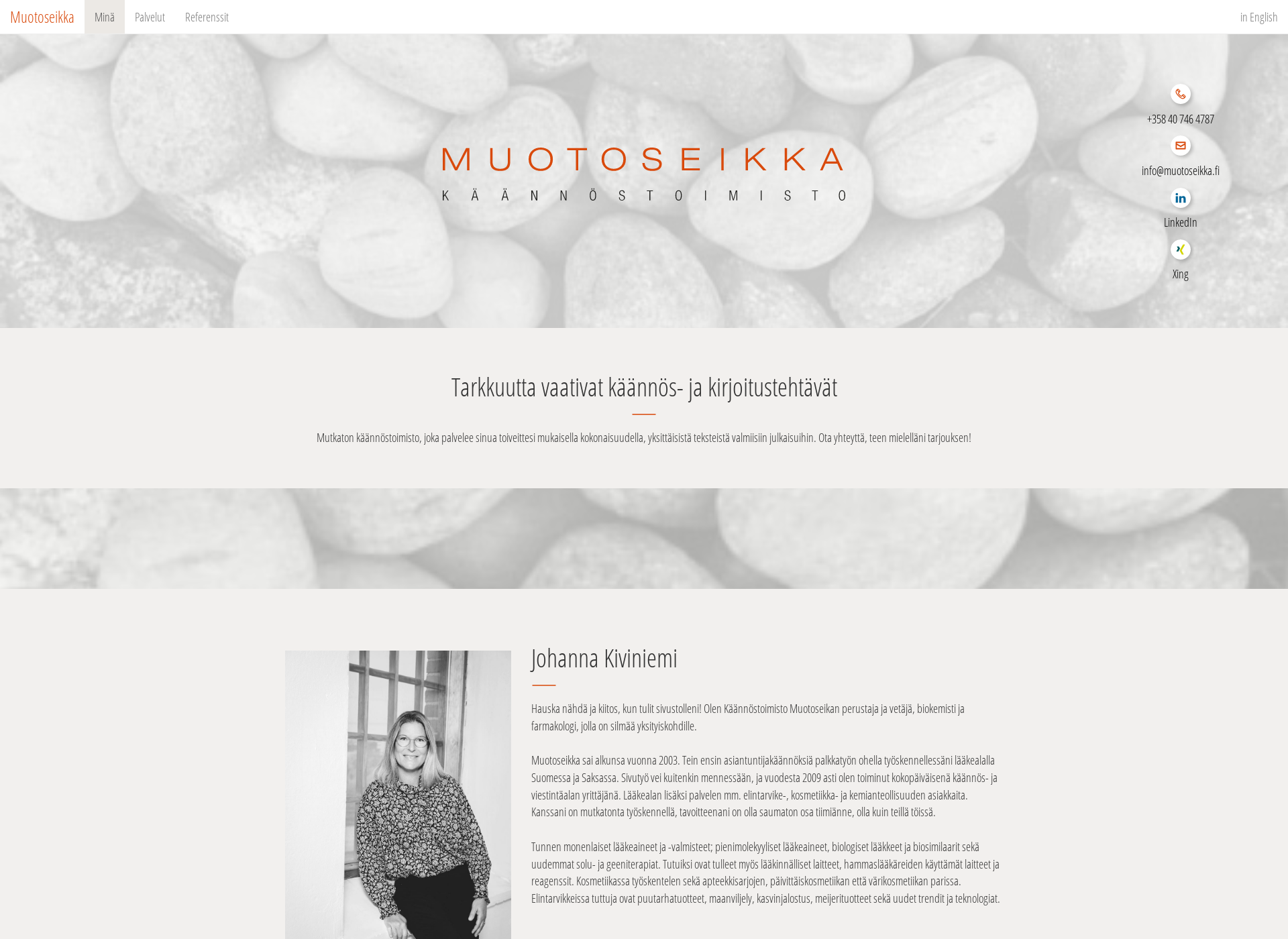 Screenshot for muotoseikka.fi