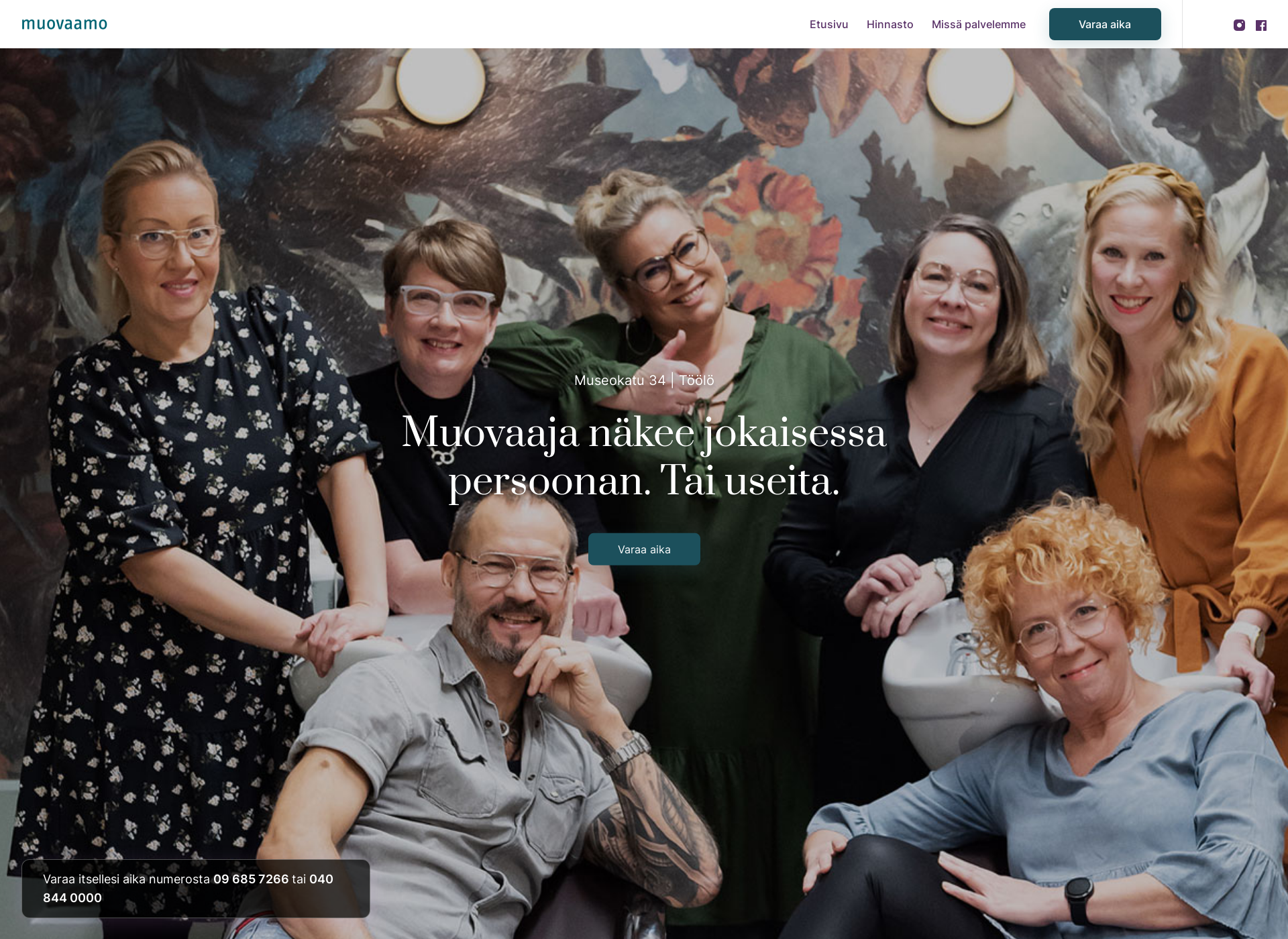 Skärmdump för muovaamo.fi