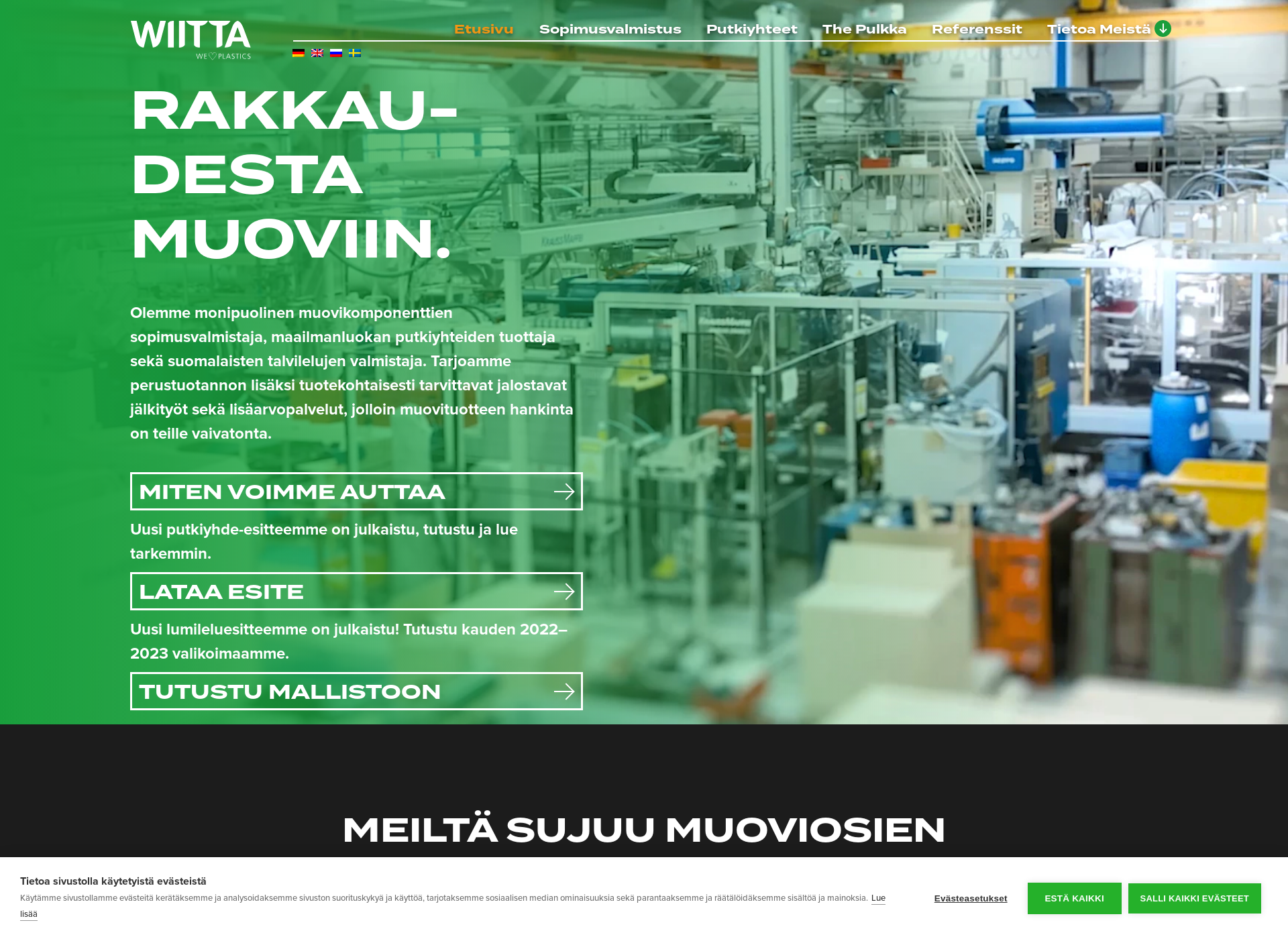 Skärmdump för muovituotanto.fi