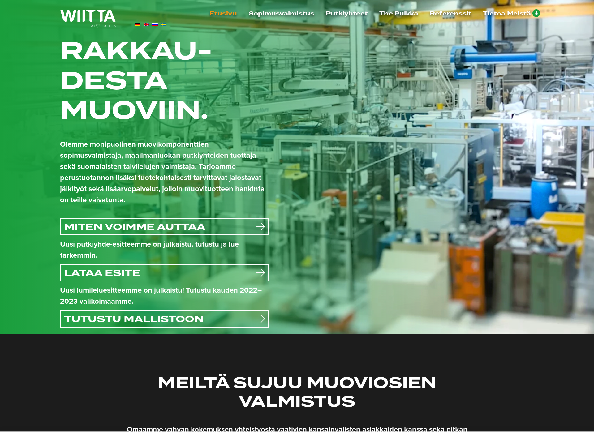 Skärmdump för muovituotevalmistus.fi