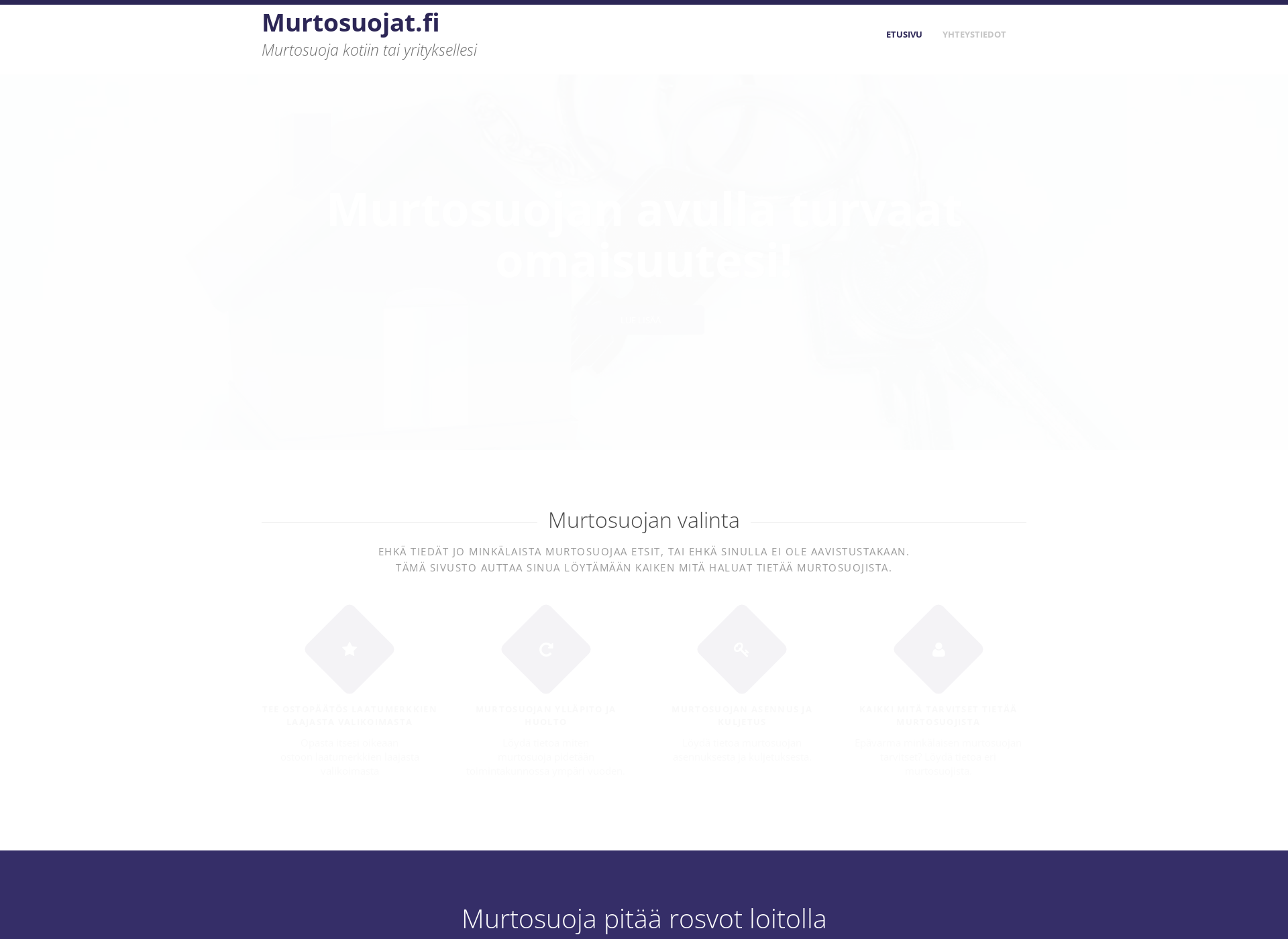 Screenshot for murtosuojat.fi