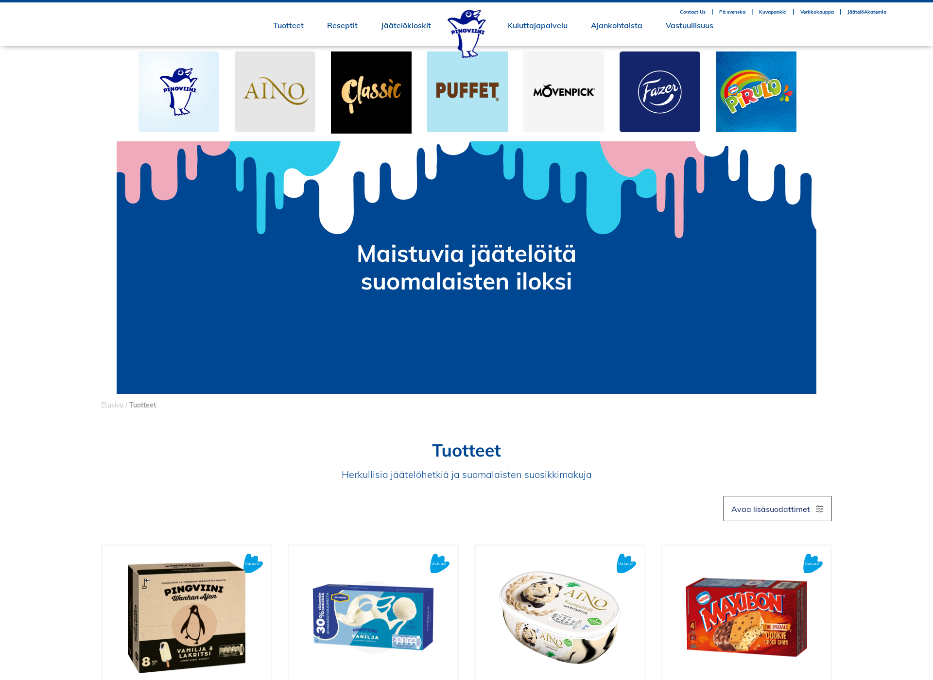 Skärmdump för murueskimo.fi