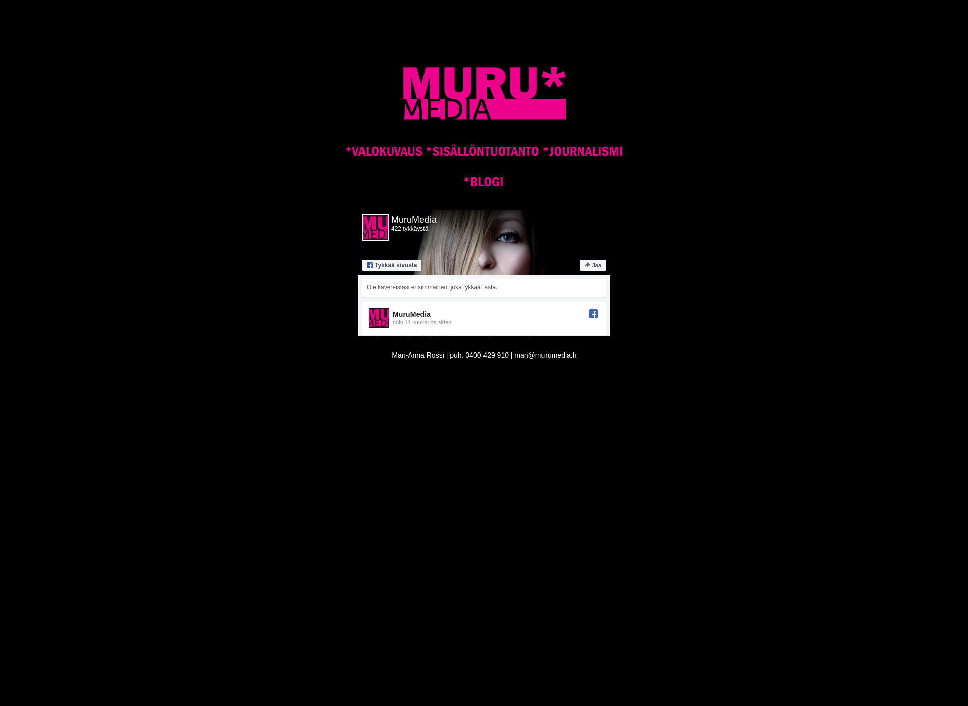 Skärmdump för murumedia.fi