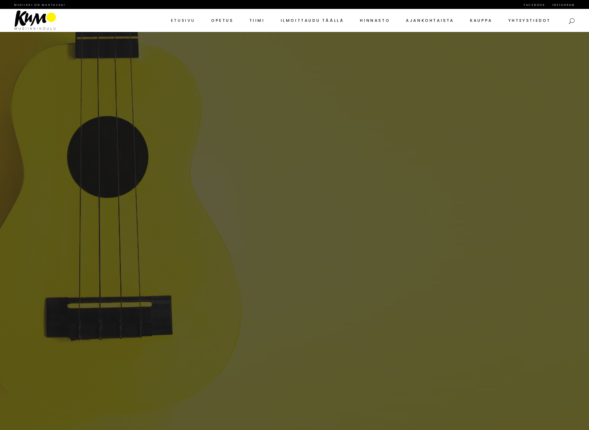 Screenshot for musiikkikoulukumo.fi