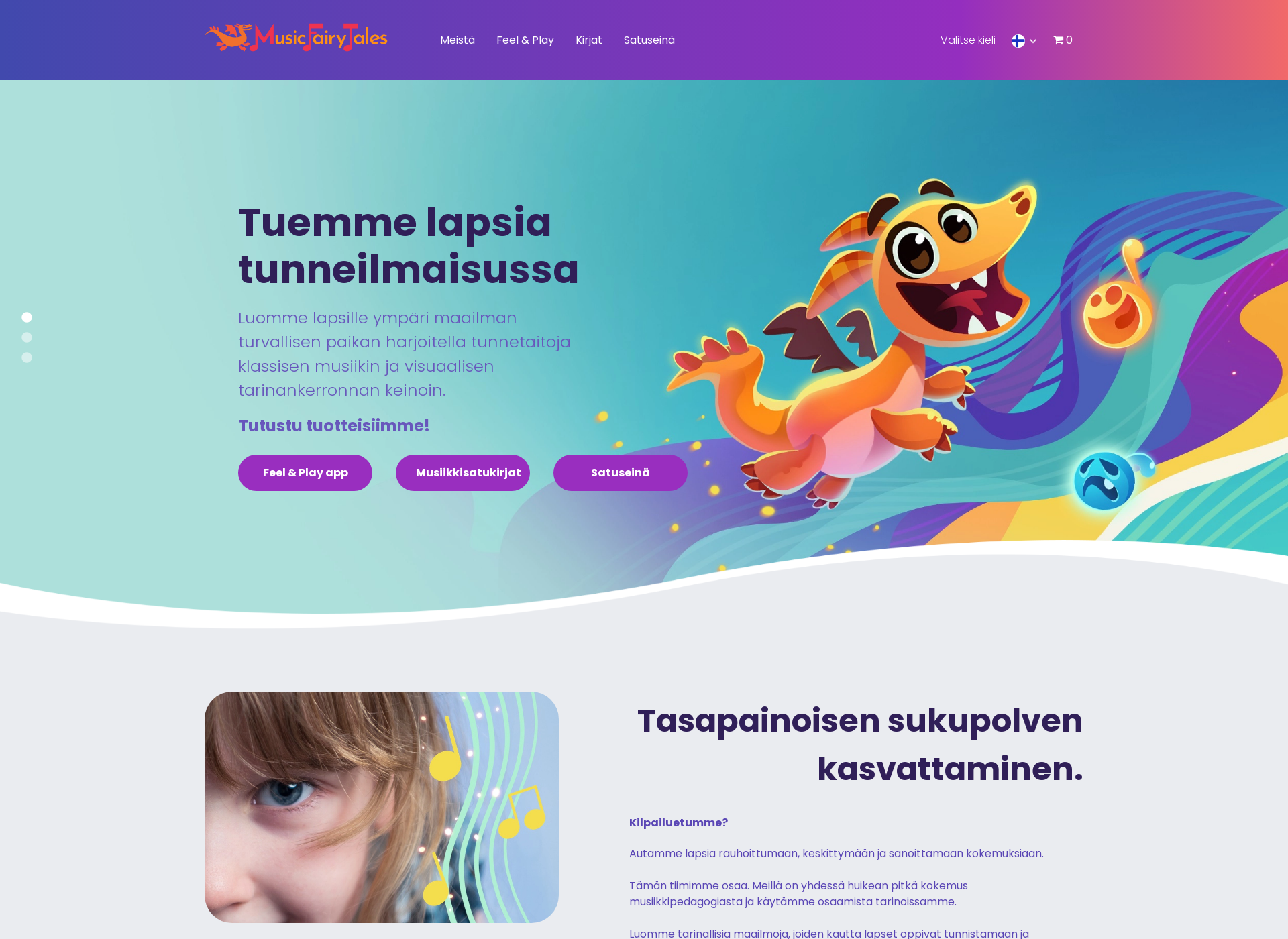 Skärmdump för musiikkisatu.fi